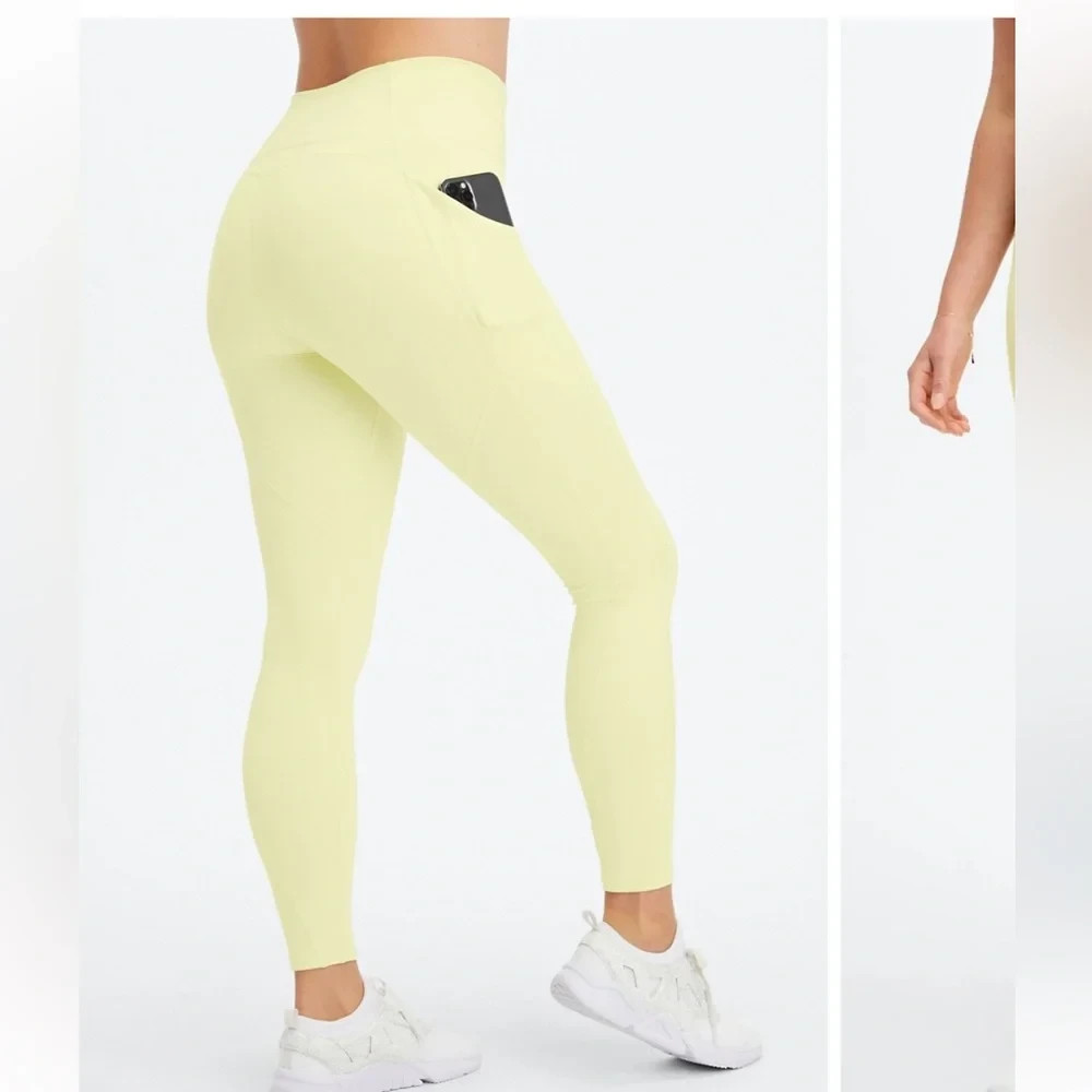Fabletics Pureluxe yellow Leggings SZ M