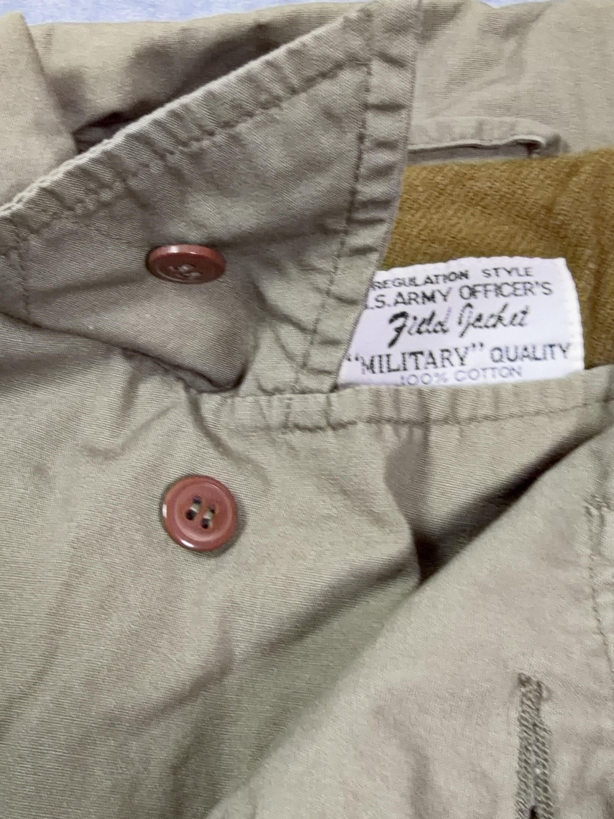 Mil-Tec Jacket Mens 46 Green Field Military Cotton Canvas Lined Button Pockets