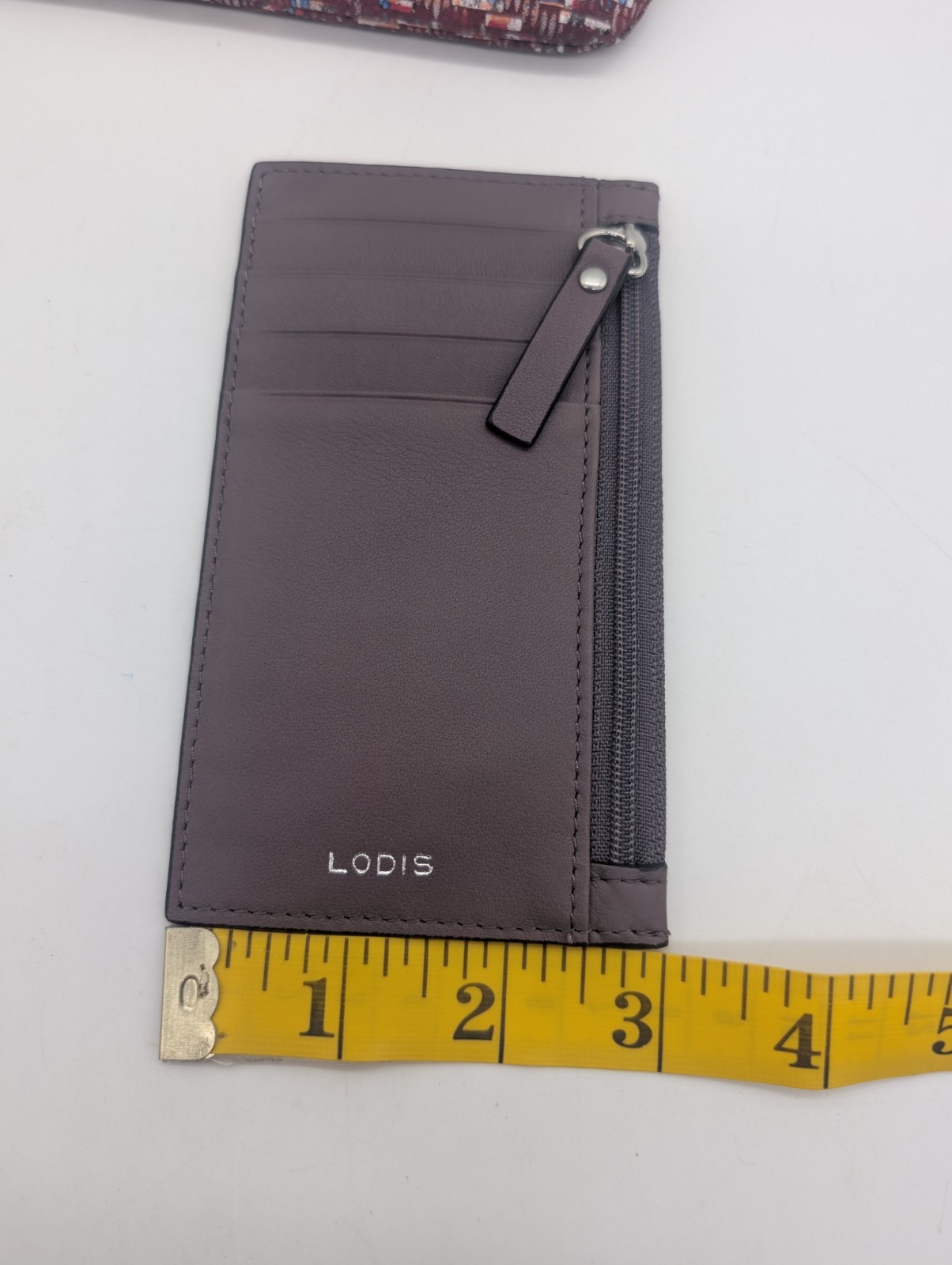 Lodis Red Shreds Wristlet Makeup Bag 10″X7″ And Wallet 5″X3″ Excellent Condition