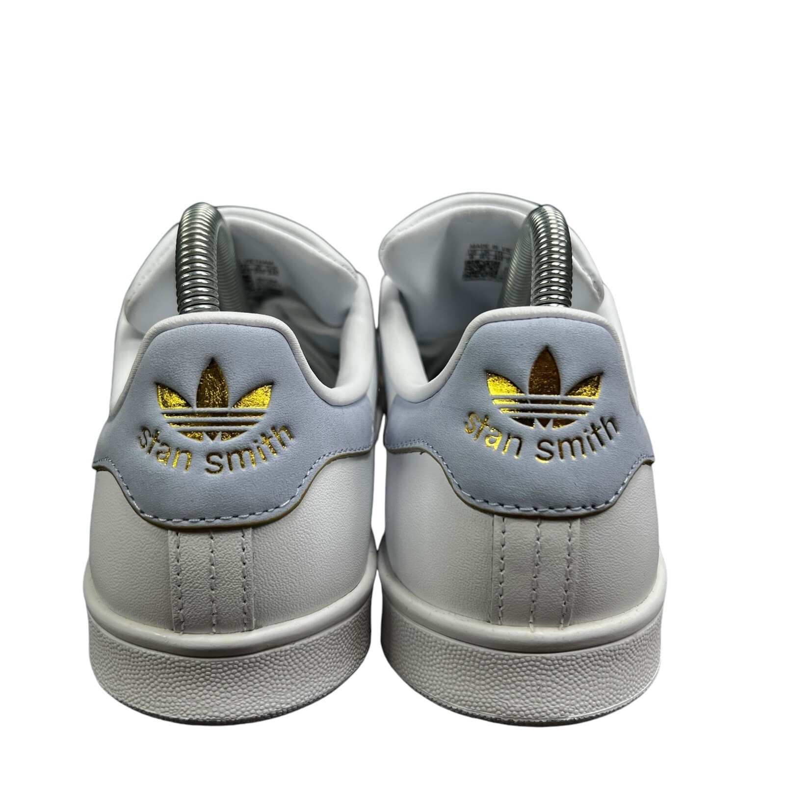 Adidas Stan Smith White Blue Dawn Gold Shoes HQ6642 Women’s Sizes 6 – 11