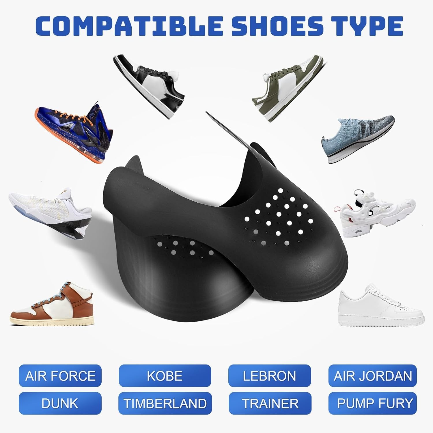 Comfortable Shoe Crease Protectors for Sneakers Sizes 7 to 13 Easy to Use