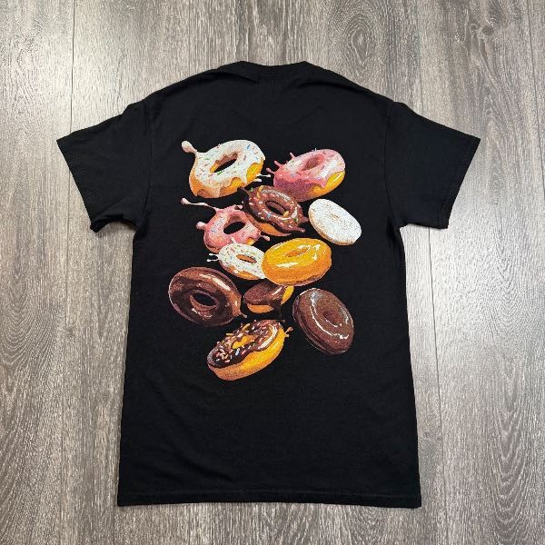 Dunkin Donuts Employee Frosted Donut Graphic T-Shirt SMALL