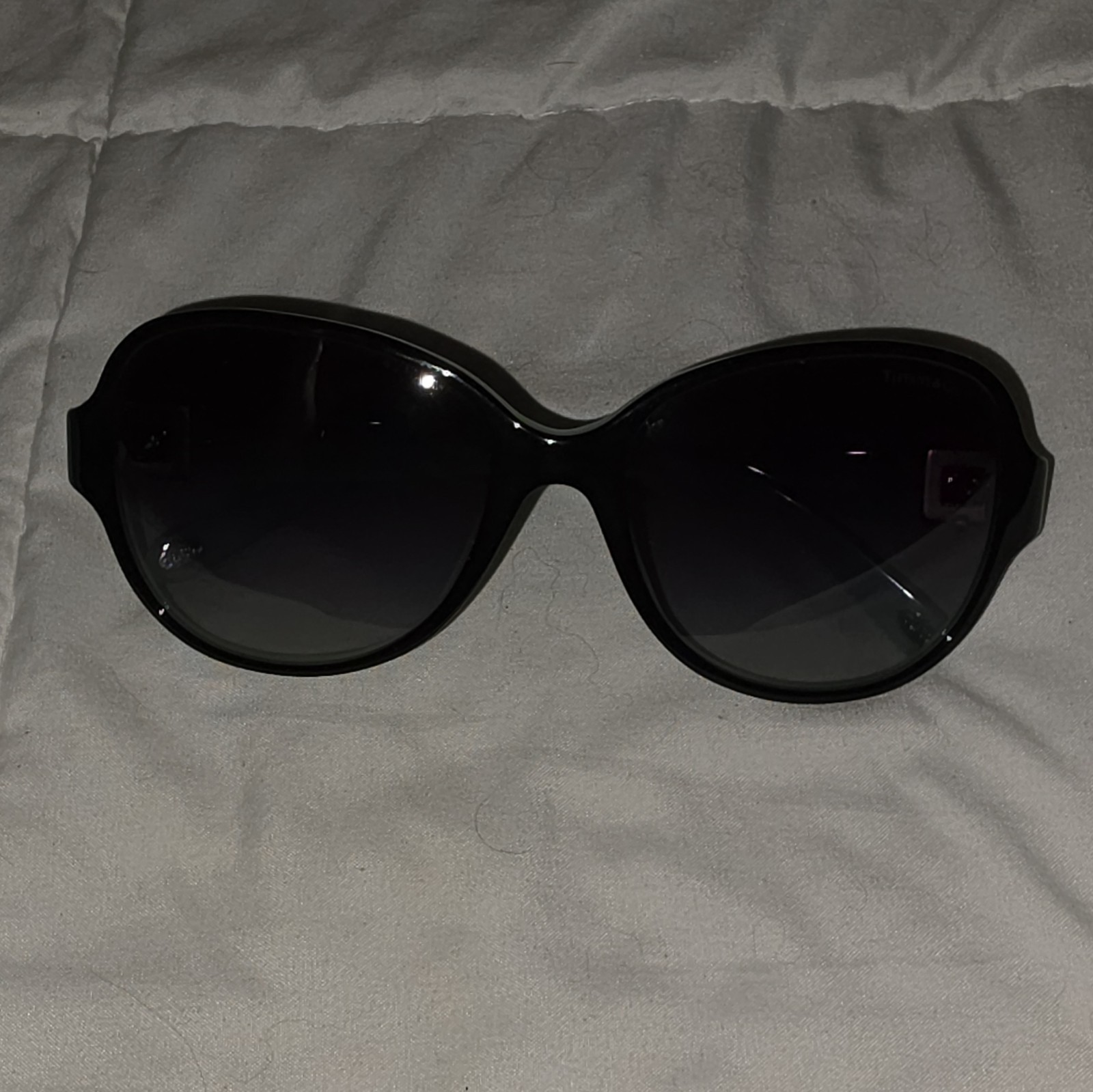 Tiffany & Co. Women’s Cat Eye Sunglasses Blue Frame Purple Gradient Lenses Set