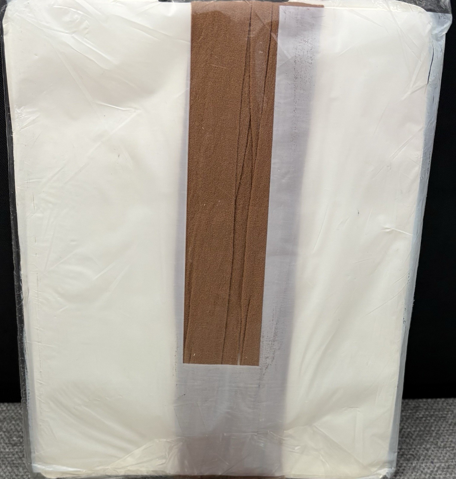 Vintage AS SEEN ON TV Guaranteed Non-Run Beige One Size Thigh High Stockings USA