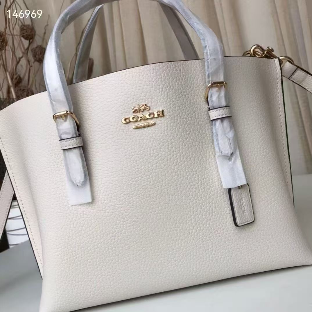 NWT Coach C4084 IMF2L MOLLIE TOTE 25 2Way Shoulder Bag White New Free Shipping