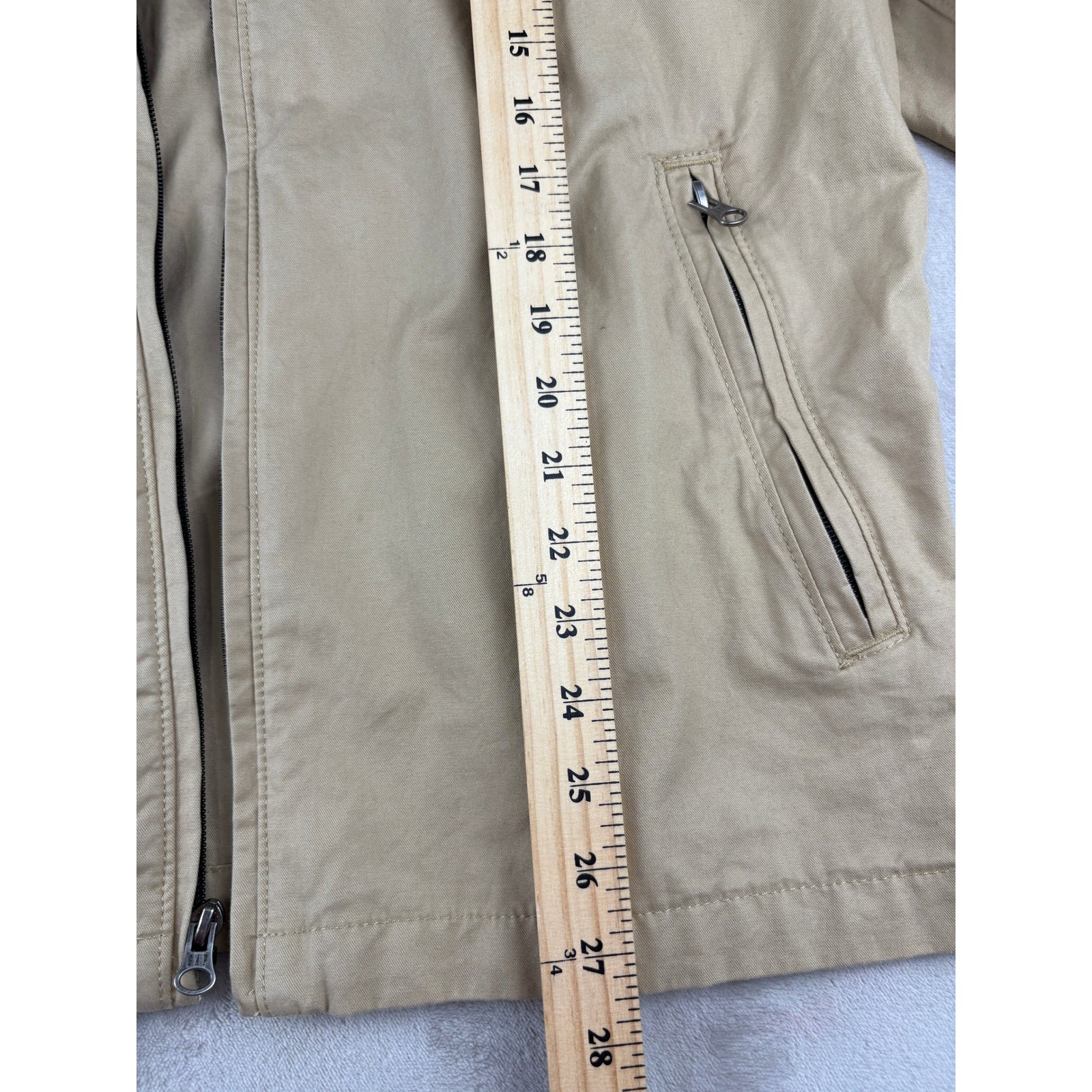 GAP Vintage Mens Barn Jacket Tan Cotton Zip Up Vintage 2004 Large 247222