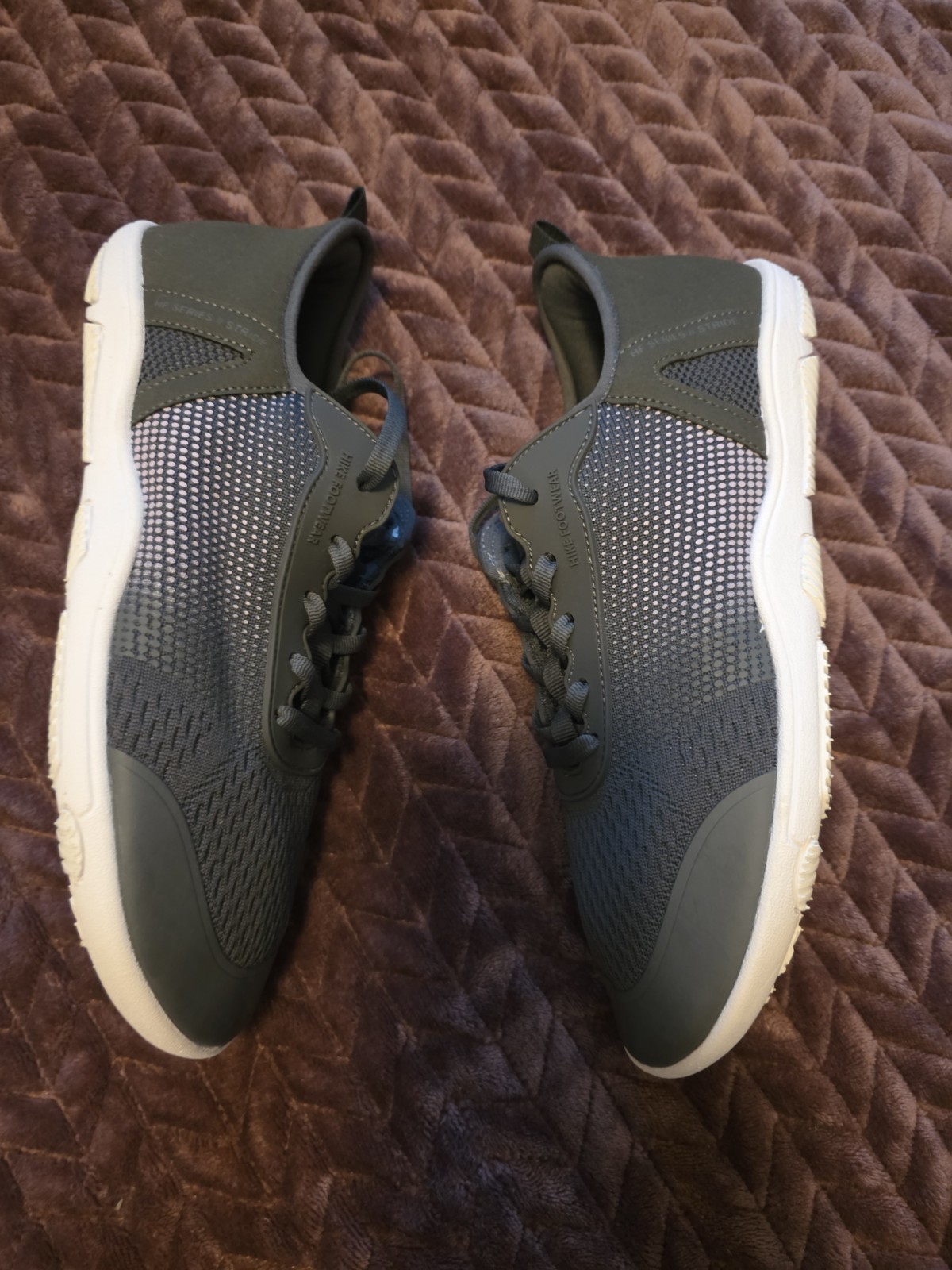 Hike HF Stride Sneaker Barefoot Gray Pink Lace Up EU 41 M 8-8.5 W 10-10.5