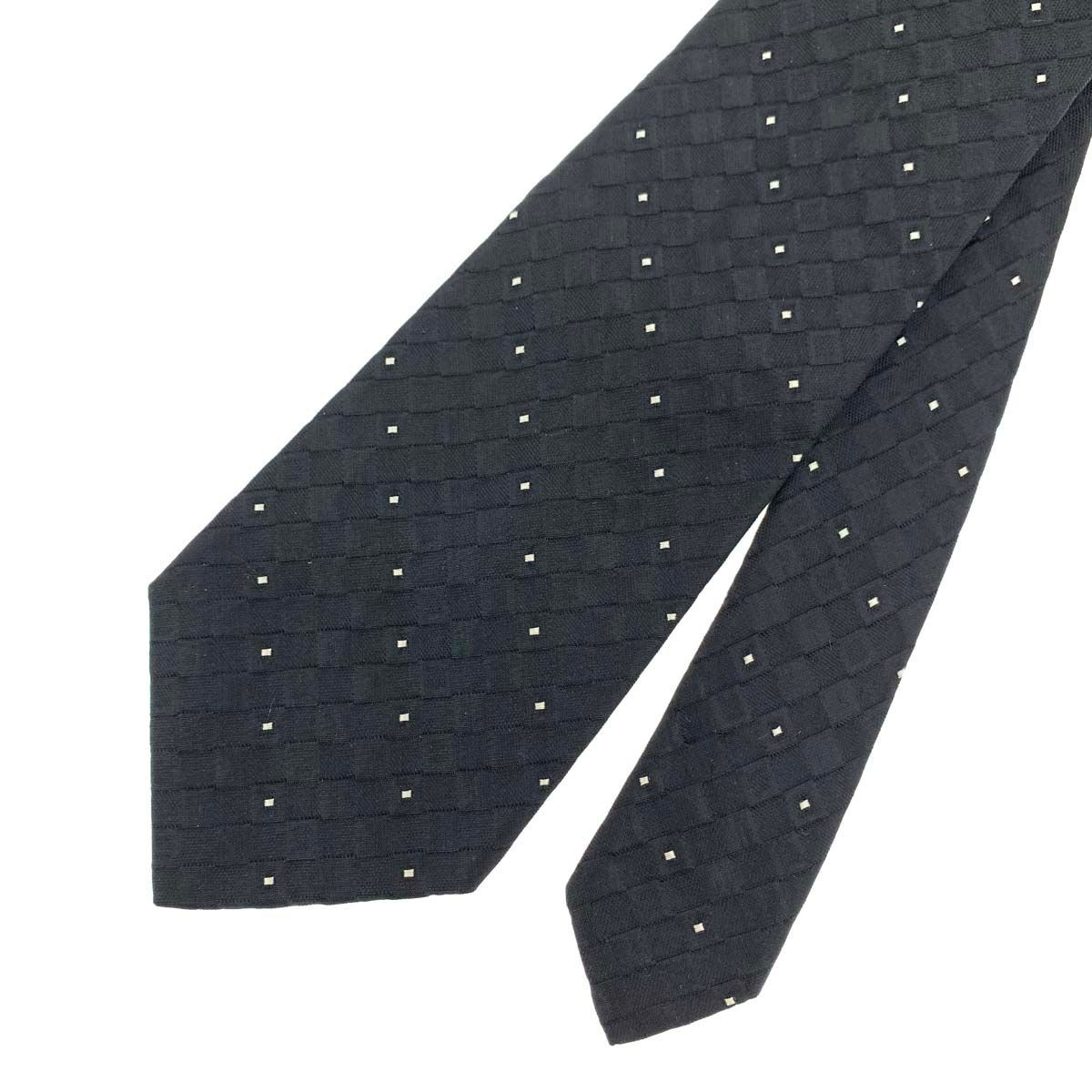 Gianni Versace Vintage Silk Necktie Black Men’s 143cm 8.3cm Pre-owned