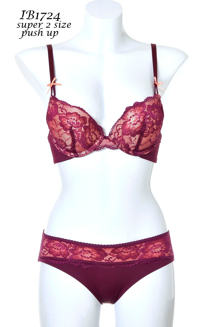Extreme Ultimate Padding Power Lift Add 2 Cup Sizes Lace U Back Push Up Bra 1724