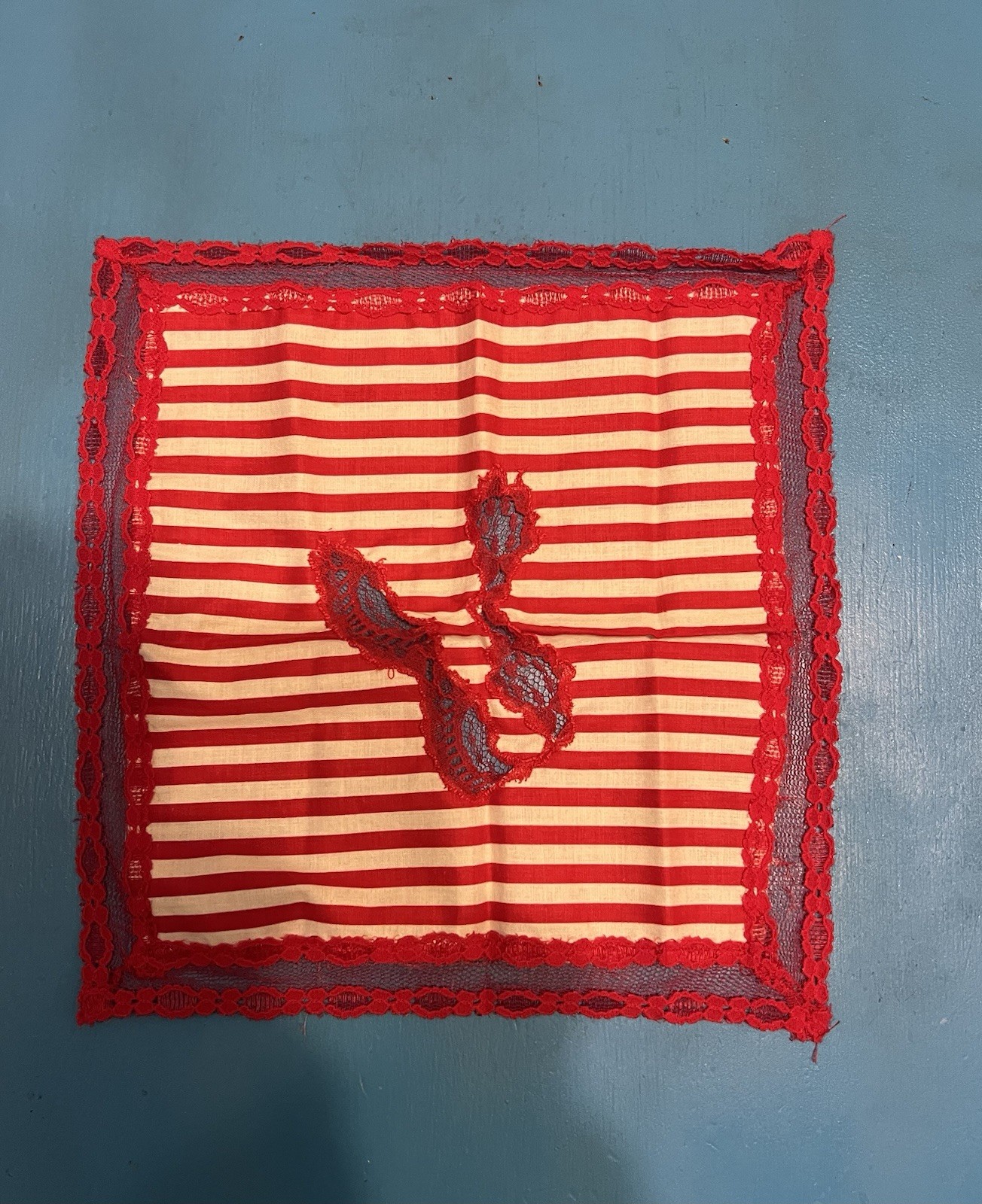 Vintage Decorative Homemade Cutout Handkerchief 7 Count Various Sizes