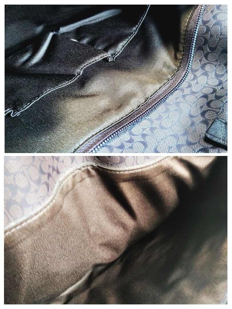 Coach 2WAY Business Bag Leather Signature with Shoulder