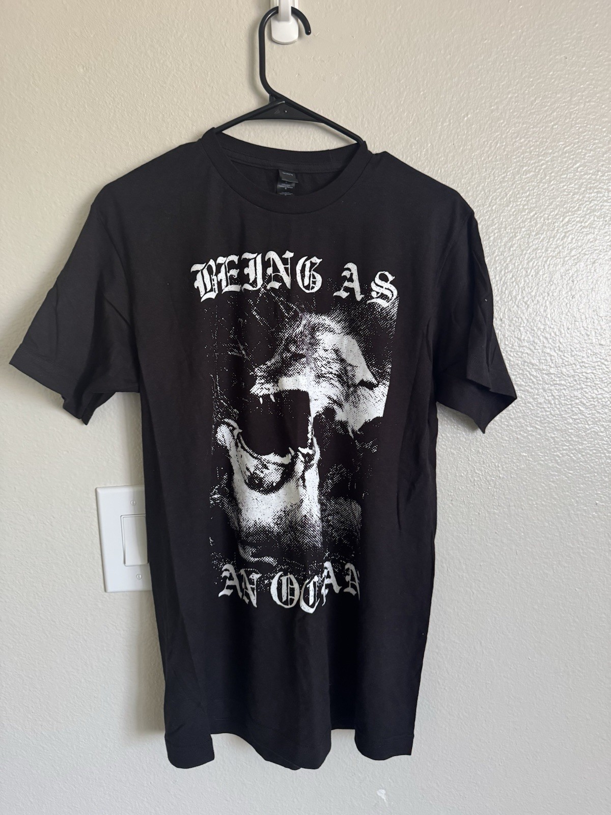 Vintage Y2K Being As An Ocean Band Tee Rock Punk Wolf Shirt