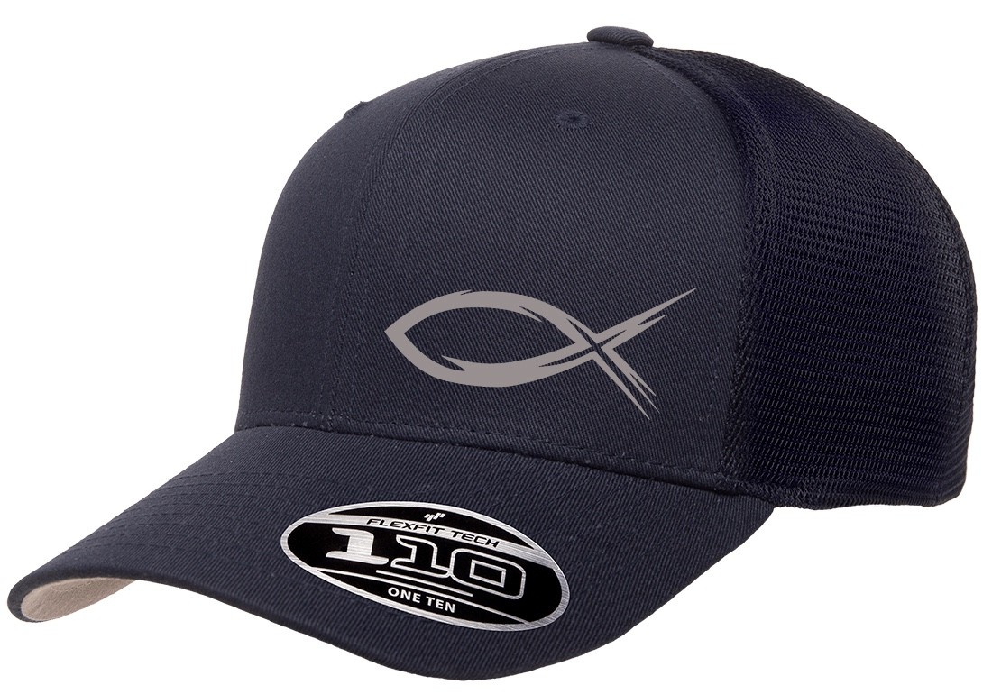 GOD JESUS RELIGION FISH TRUCKER SNAPBACK FLEXFIT 110M HAT *FREE SHIPPING*