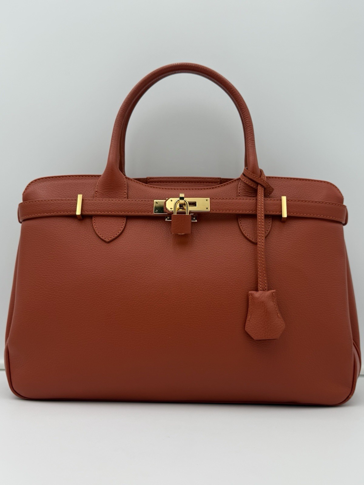 🐢MORABITO 1905 PARIS • DIVA 35 Bag in Terracotta • Made in ITALY (Late Model)
