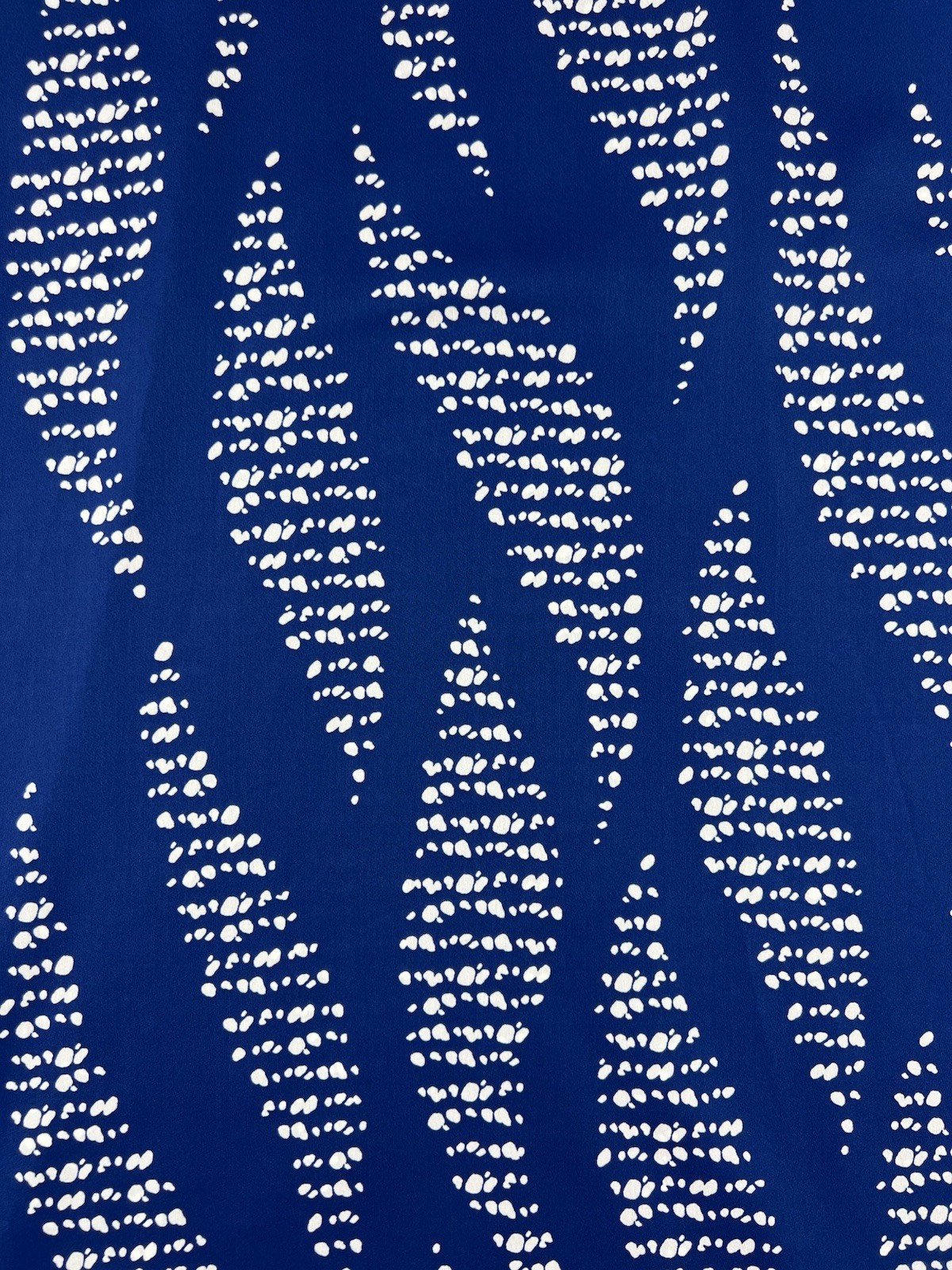 TYCHE blue/white leaf pattern halter shift mini dress size MEDIUM high neck EUC