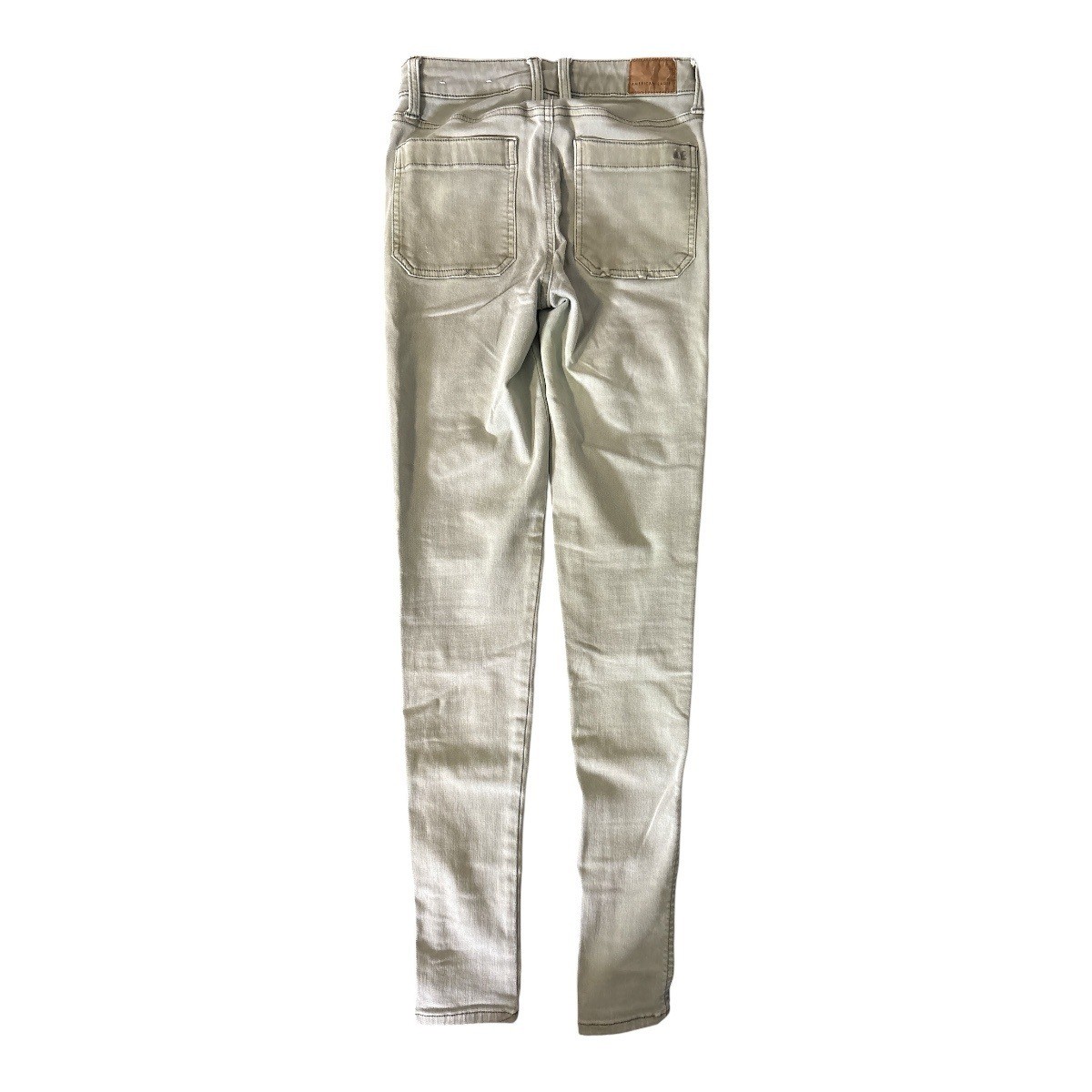 American Eagle Hi-Rise Jegging Sage Green Next Level Stretch Size 2 Long