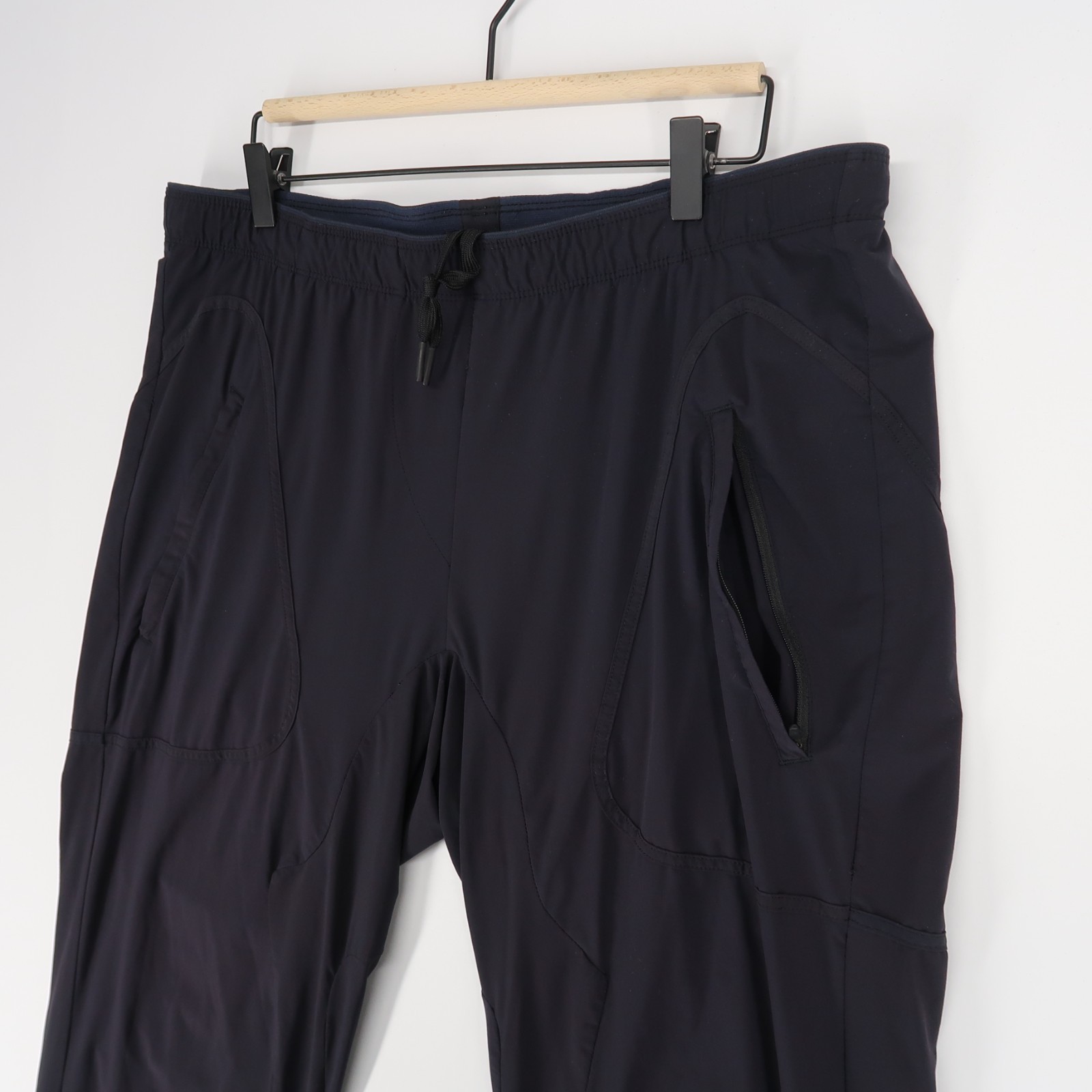 Paskho Conscious Long Haul Pants Womens L Black Flight Travel Zipper Pockets