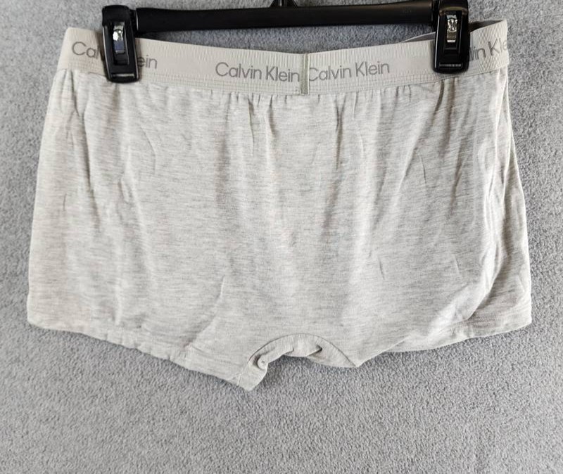 Calvin Klein Ultra Soft Modal Trunk Men’s Large Gray Heather Logo Waistband