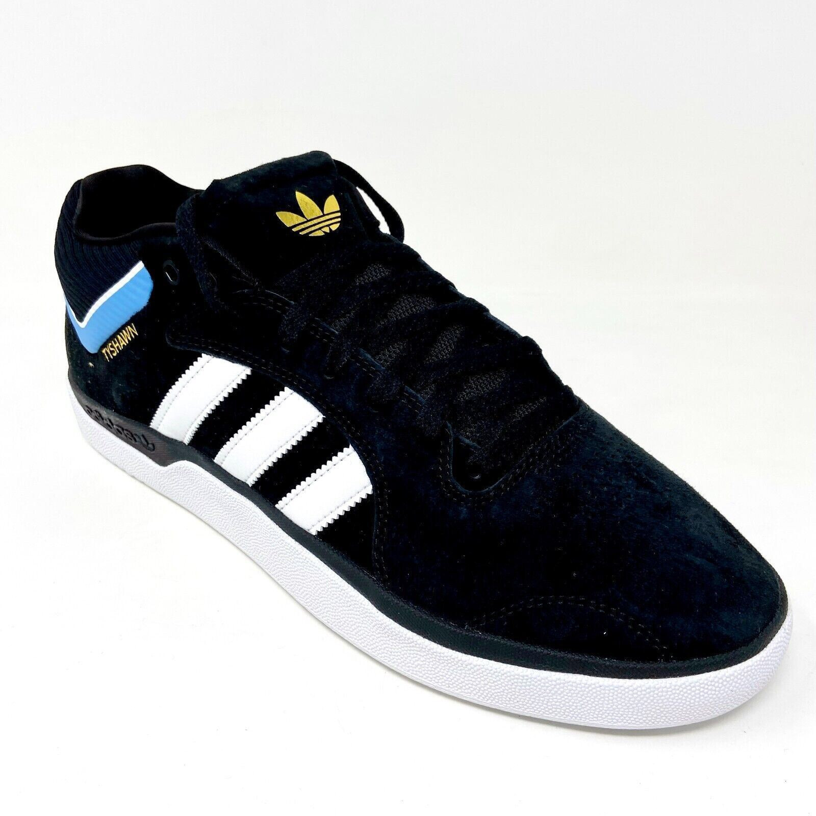 New Adidas Tyshawn Black Suede EE6076 Sneakers Authentic Size 7.5 US 7 UK 40 2/3