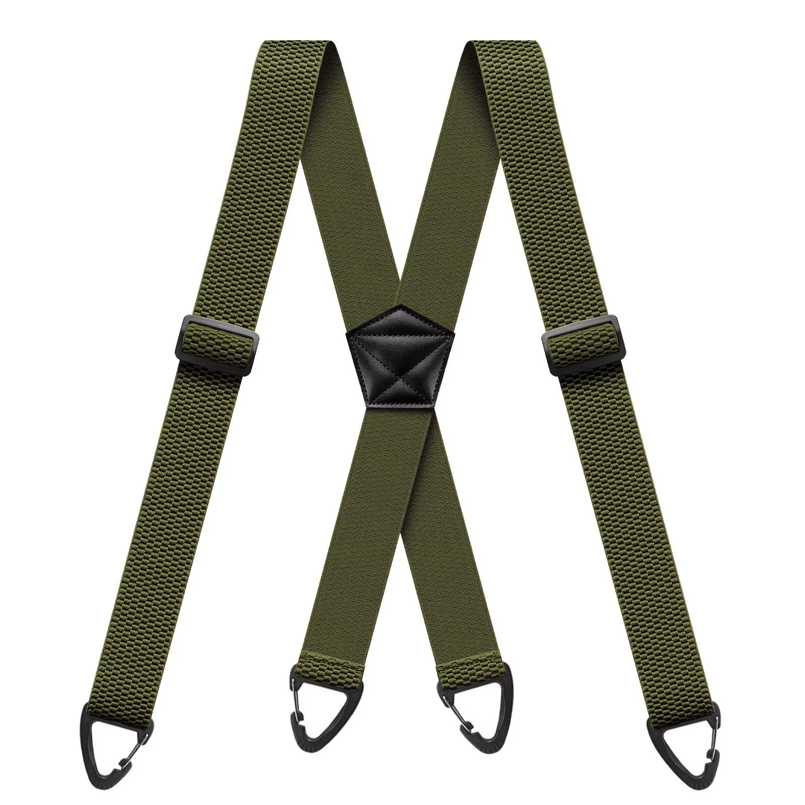 Suspenders for Men Heavy Duty, X Shape Back Hidden Suspender 1.5″ Under Clothing
