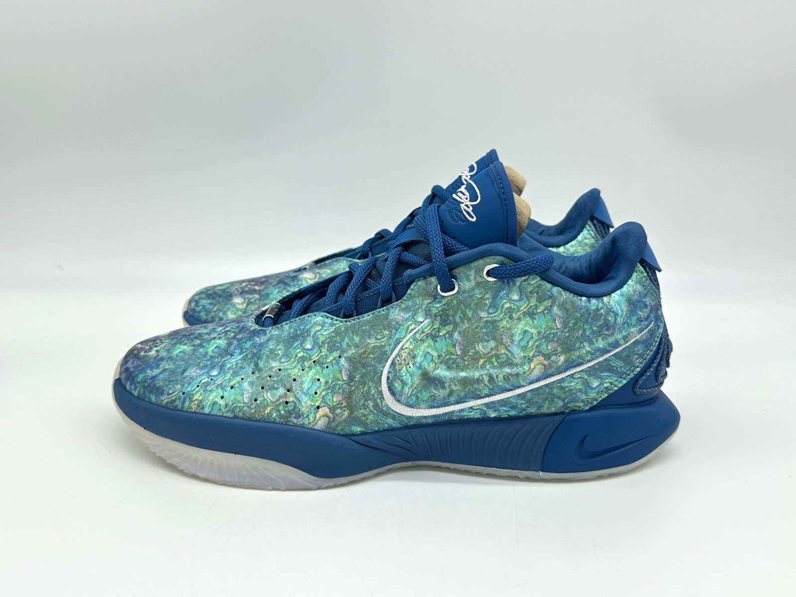 Nike LeBron James XXI 21 Men’s Size 10.5 Industrial Blue Green Shoes FN0708-400