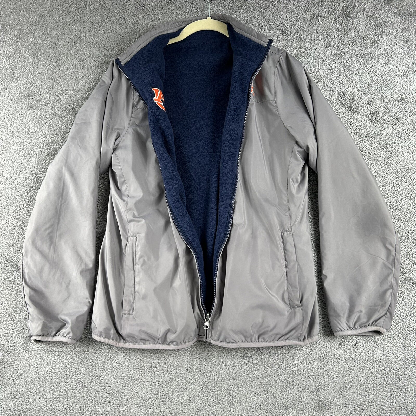 Auburn Tigers 2 In 1 Reversible Jacket Colosseum Athletics Zip Up Jacket SZ Sm