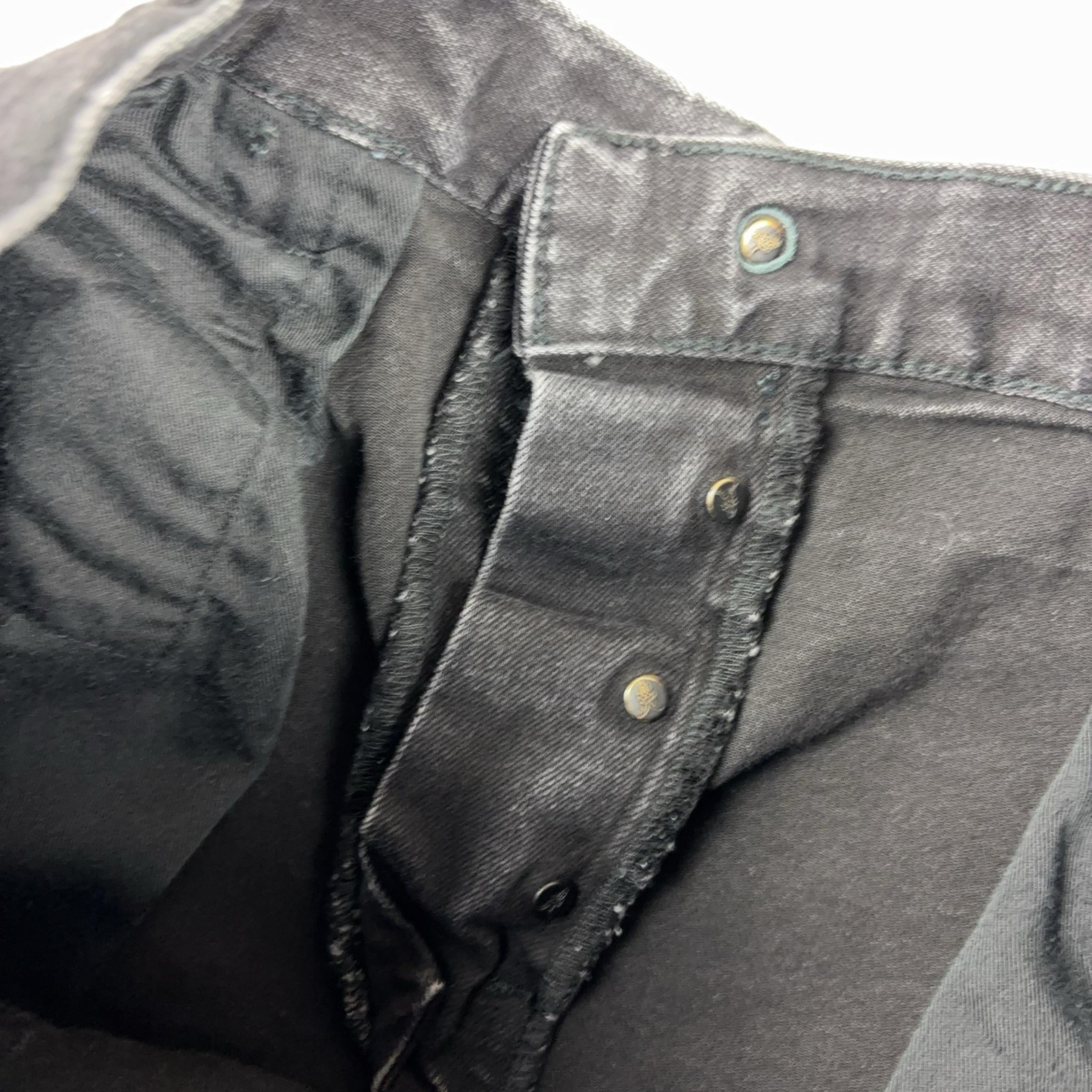 AllSaints Rex Jeans Mens 34×32 Black Charcoal Wash Slim Skinny Denim Pants