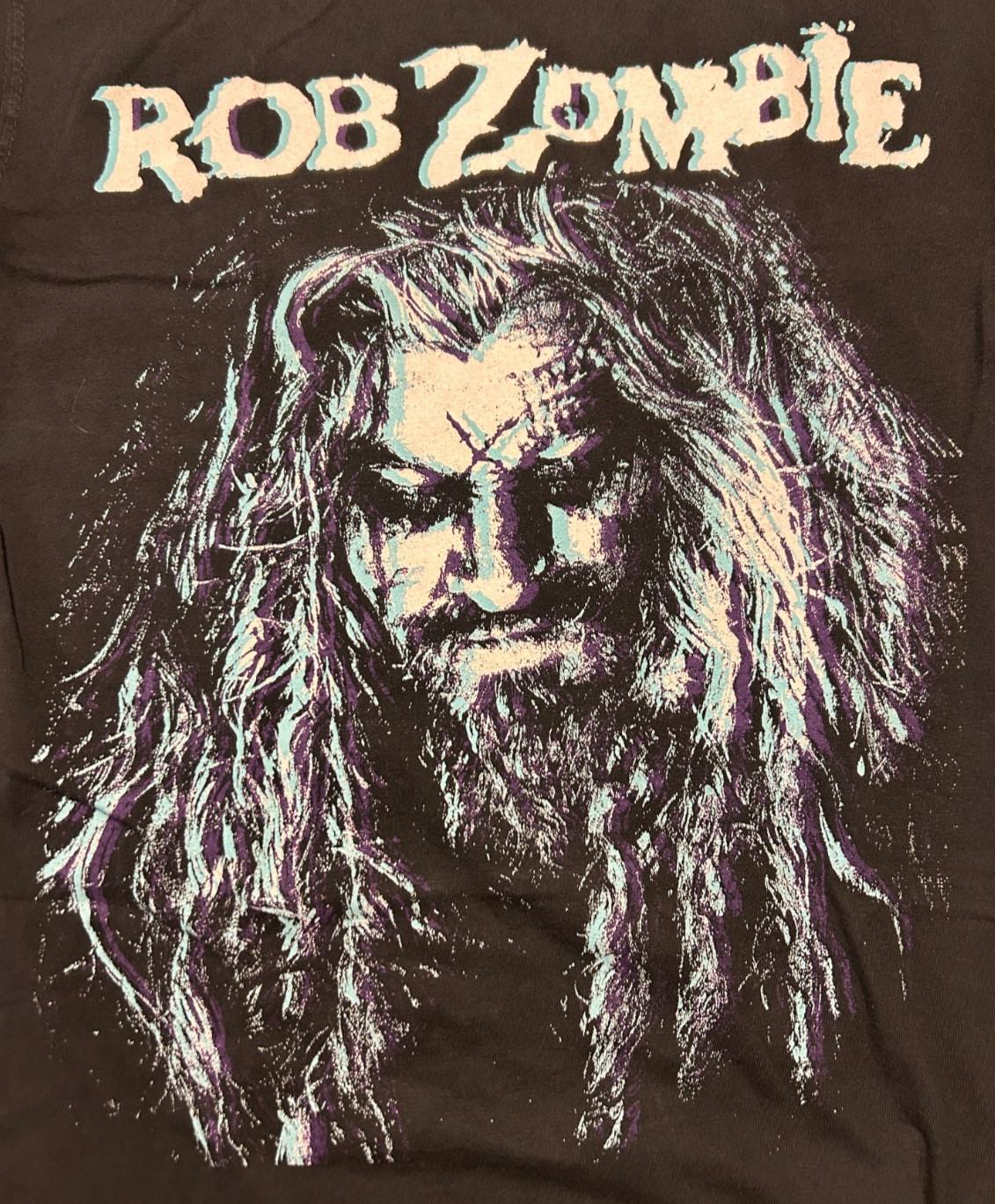 Comfort Colors ROB ZOMBIE PUNK ROCK BAND Black T Shirt Size S