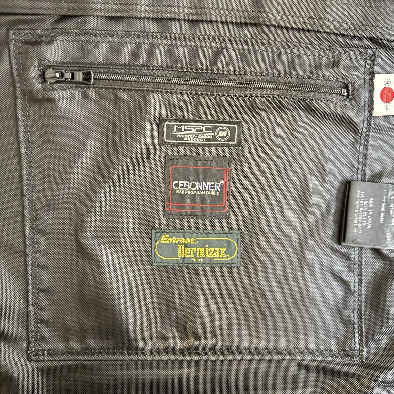 Vintage MASTER-PIECE MSPC Outlast Backpack Hiking Canvas Leather Made in Japan