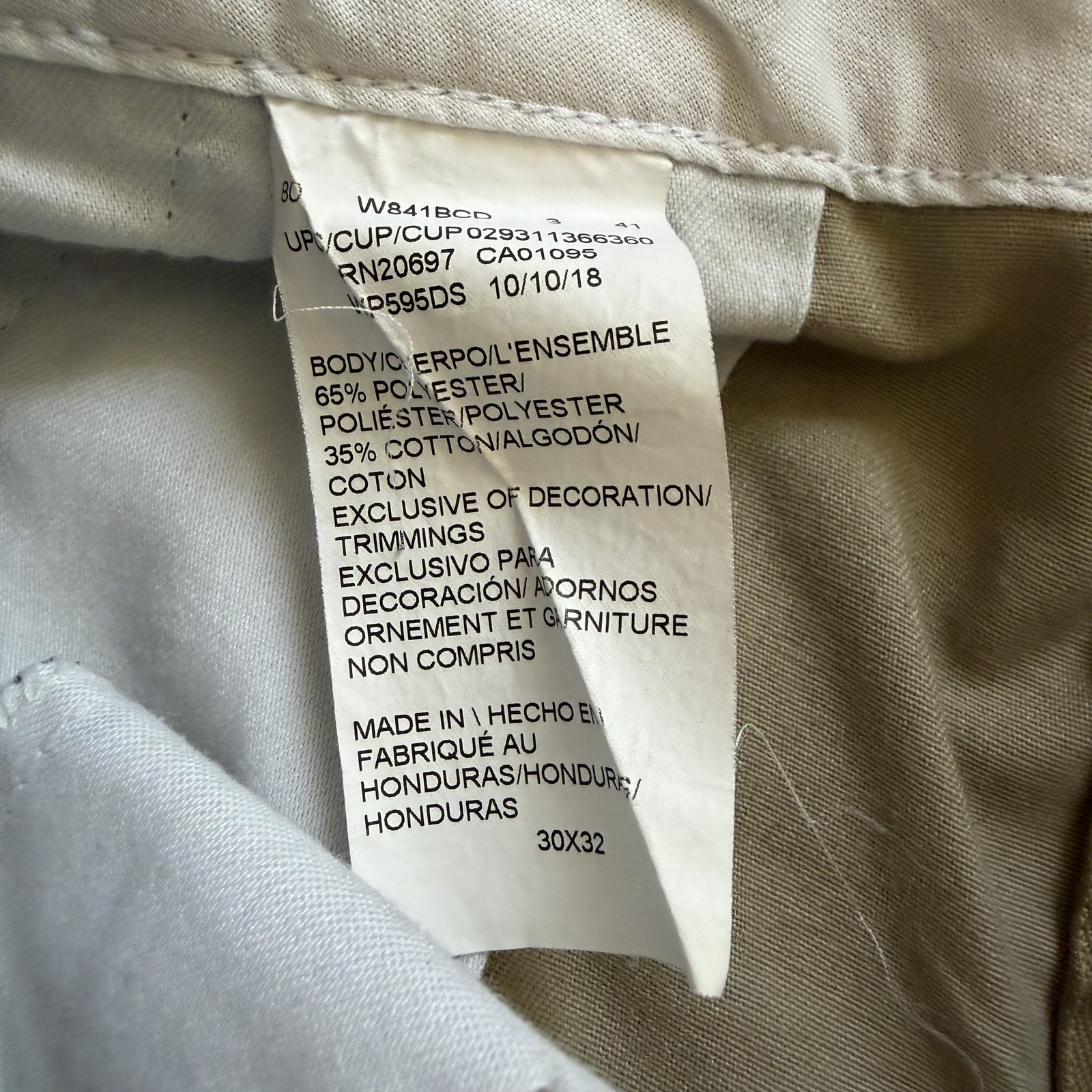 Dickies Flex Regular Straight Fit Cargo Work Pants Khaki Tan Size 30×32