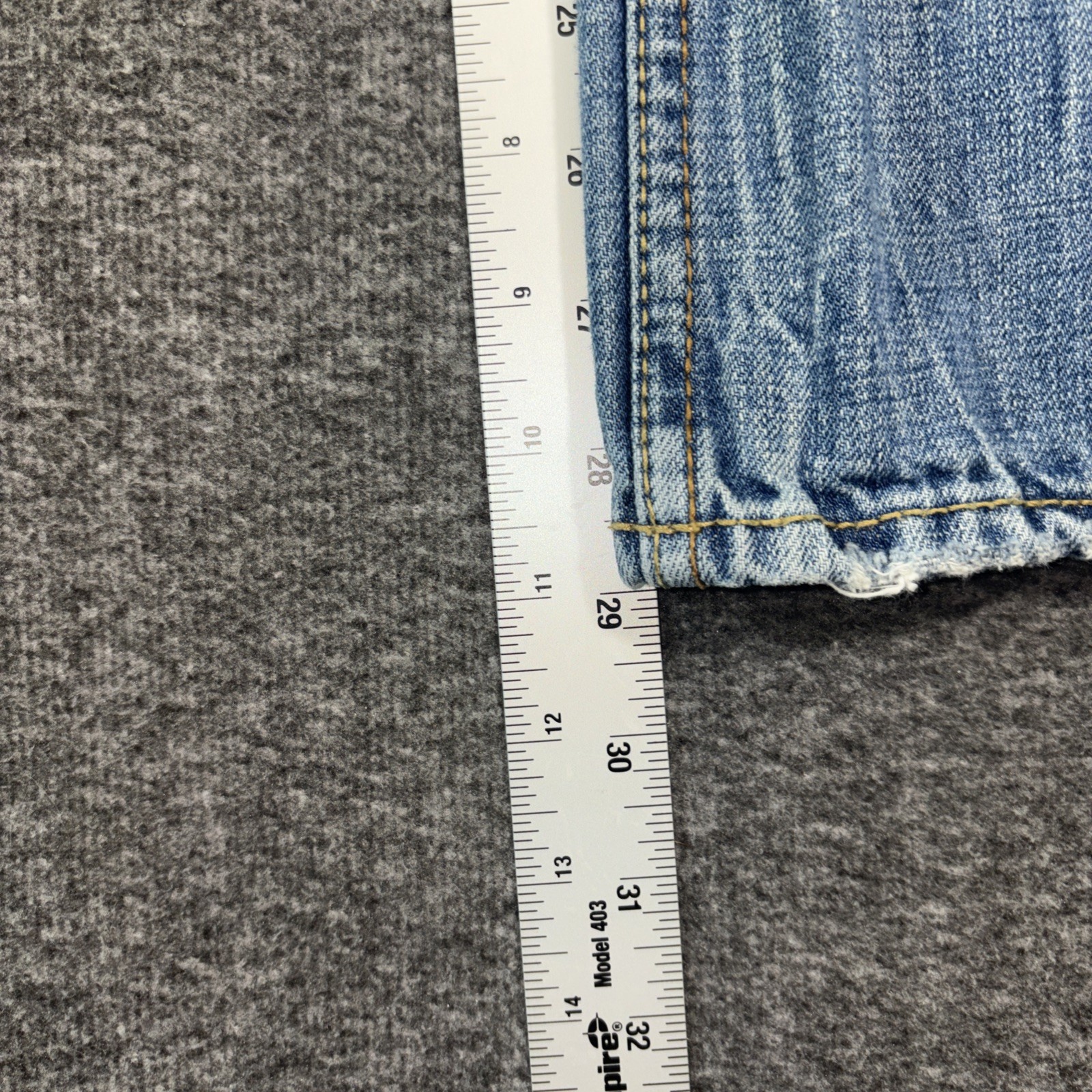 American Eagle Jeans Men 29×30 Original Straight Distressed Light Wash Denim