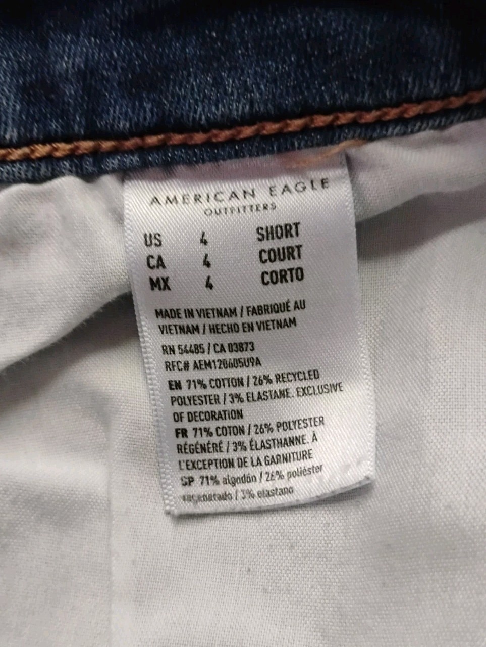 American Eagle Hi Rise Jegging Jeans Womens Size 4 Short Blue Next Level Stretch