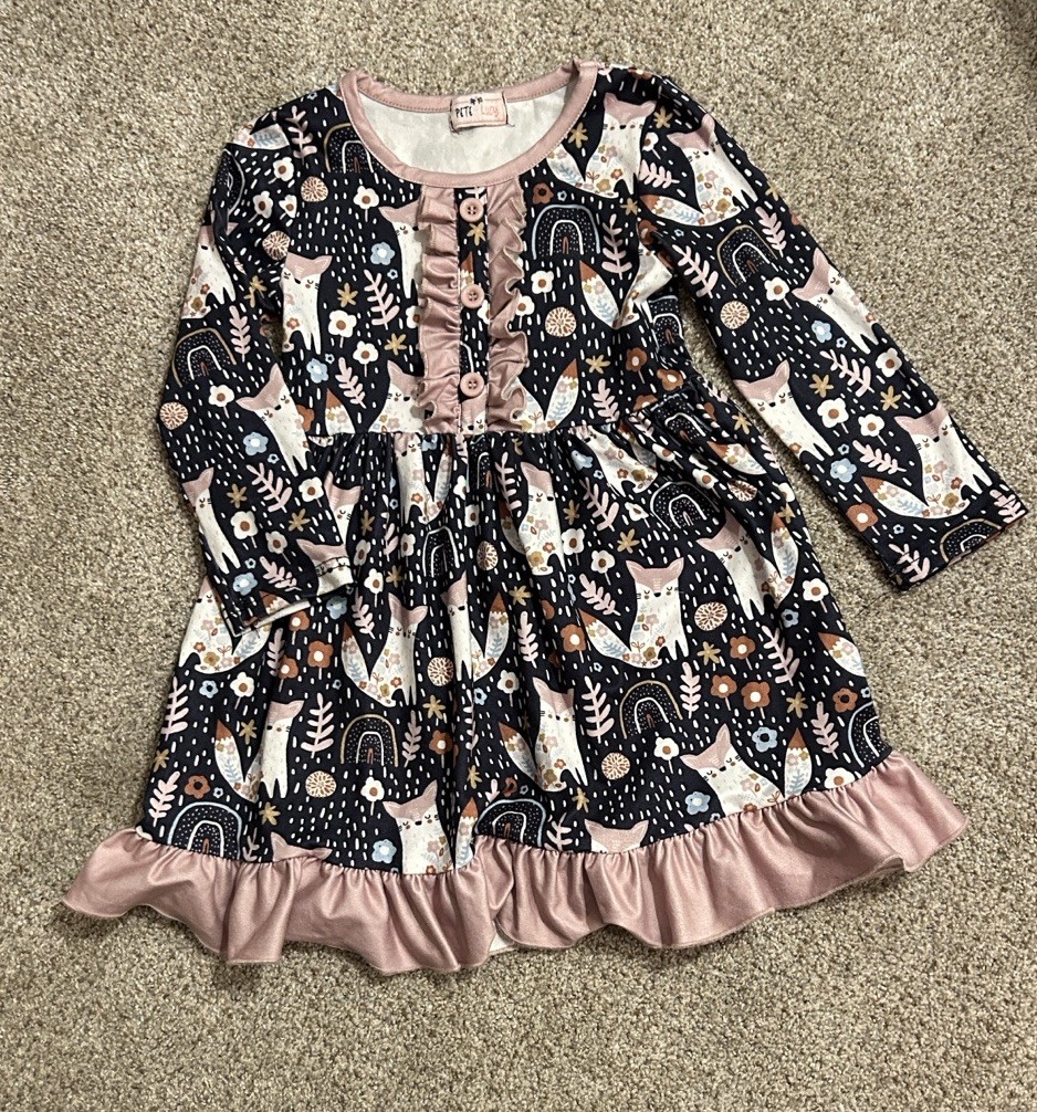 Pete and Lucy Fox Dress Size 3T