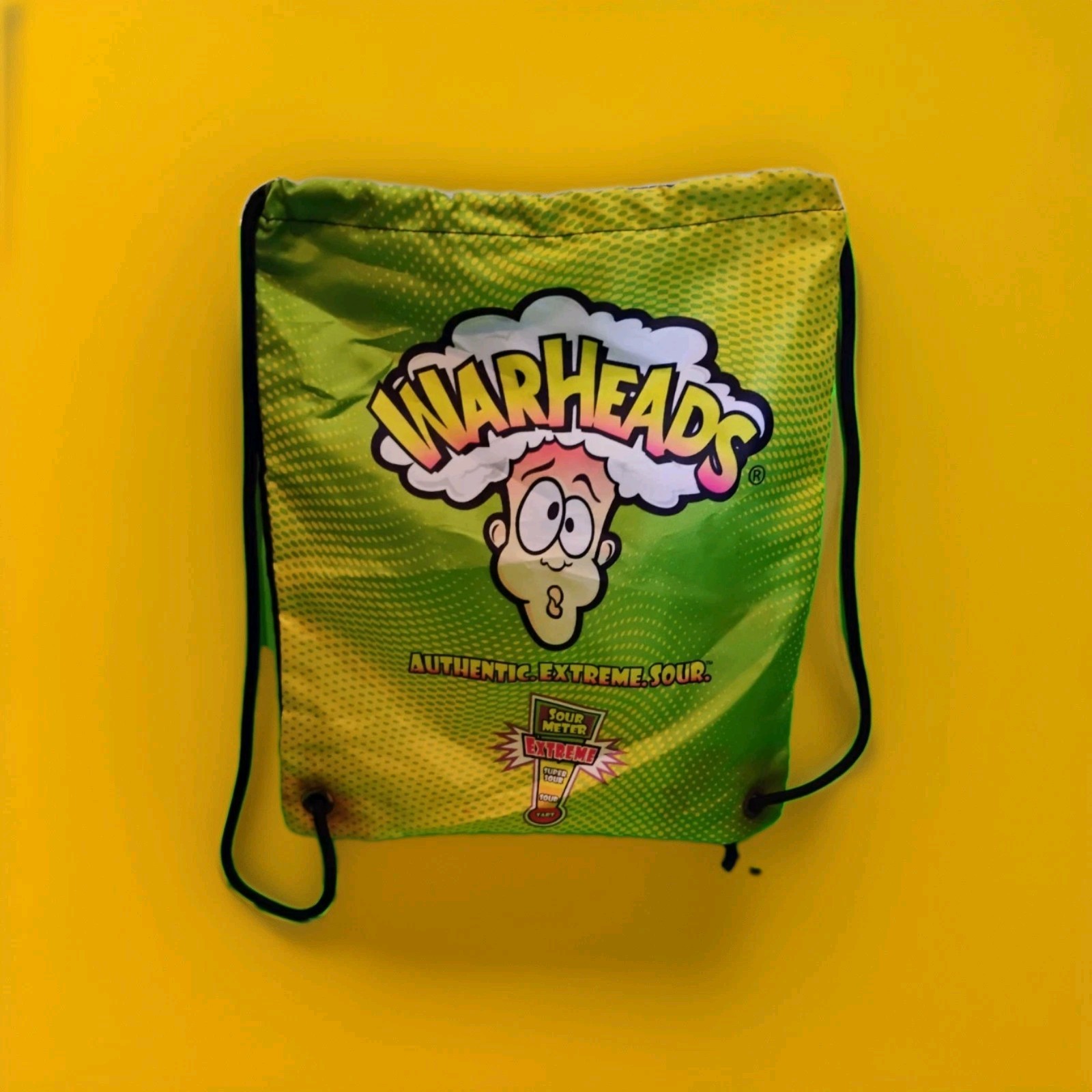WARHEADS 🍬Extreme Sour Head Carry Tote Bag 🛍️Wally Warhead – See Details/Rare