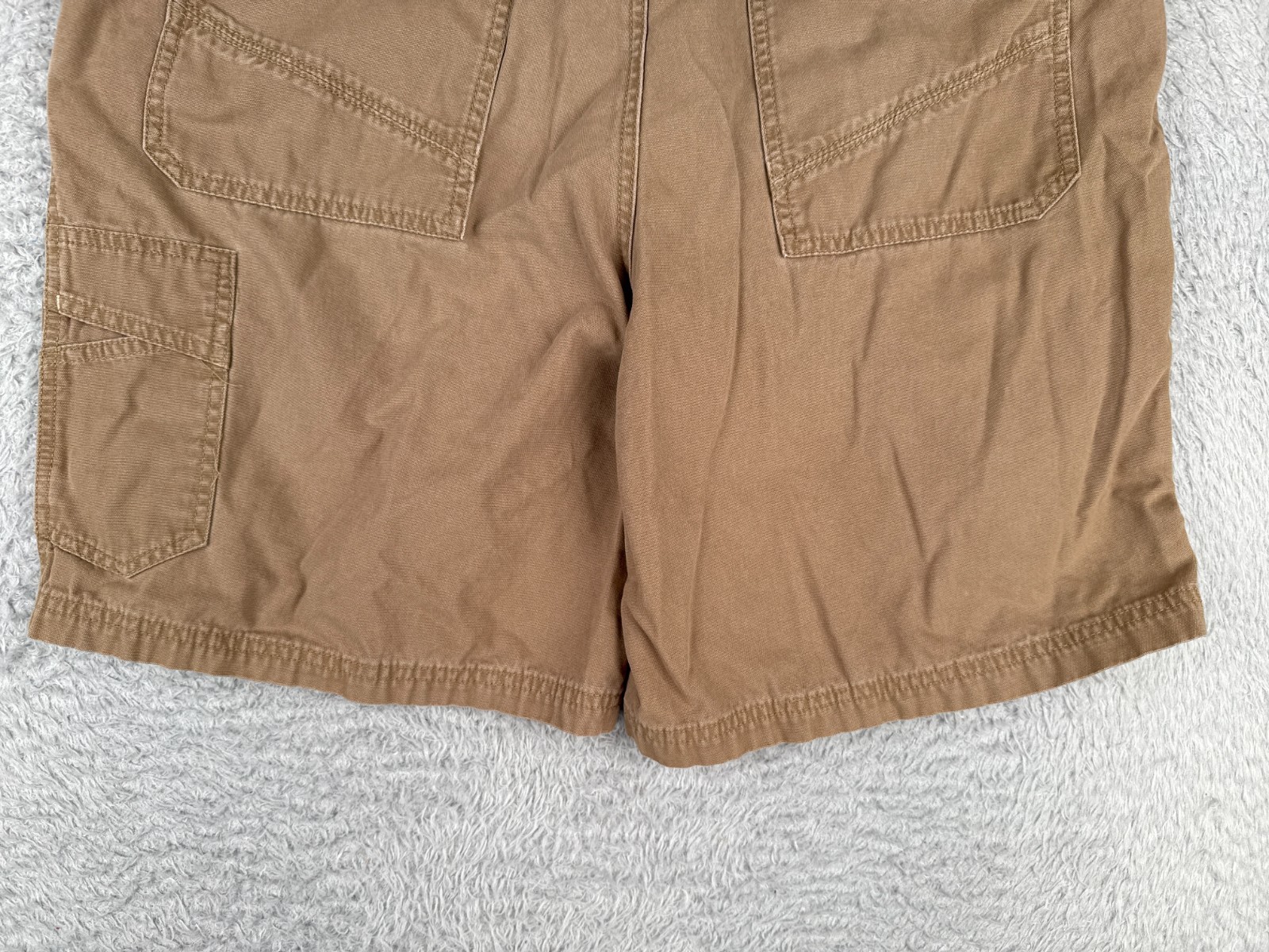 Columbia Shorts Men 36 Brown Cargo 100% Cotton Duck Fabric 9″ Hike Camp Fishing