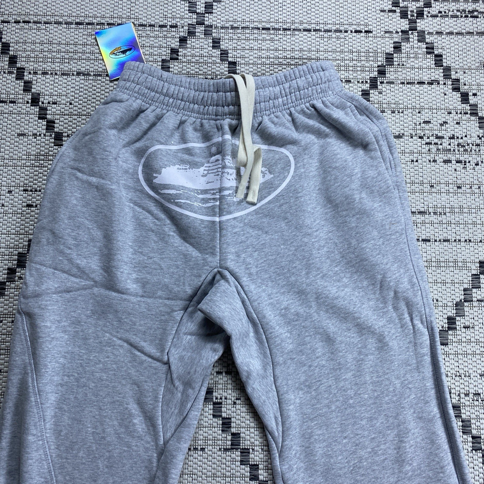 Corteiz Alcatraz Unisex Sweatpant Grey Sz:S NWT
