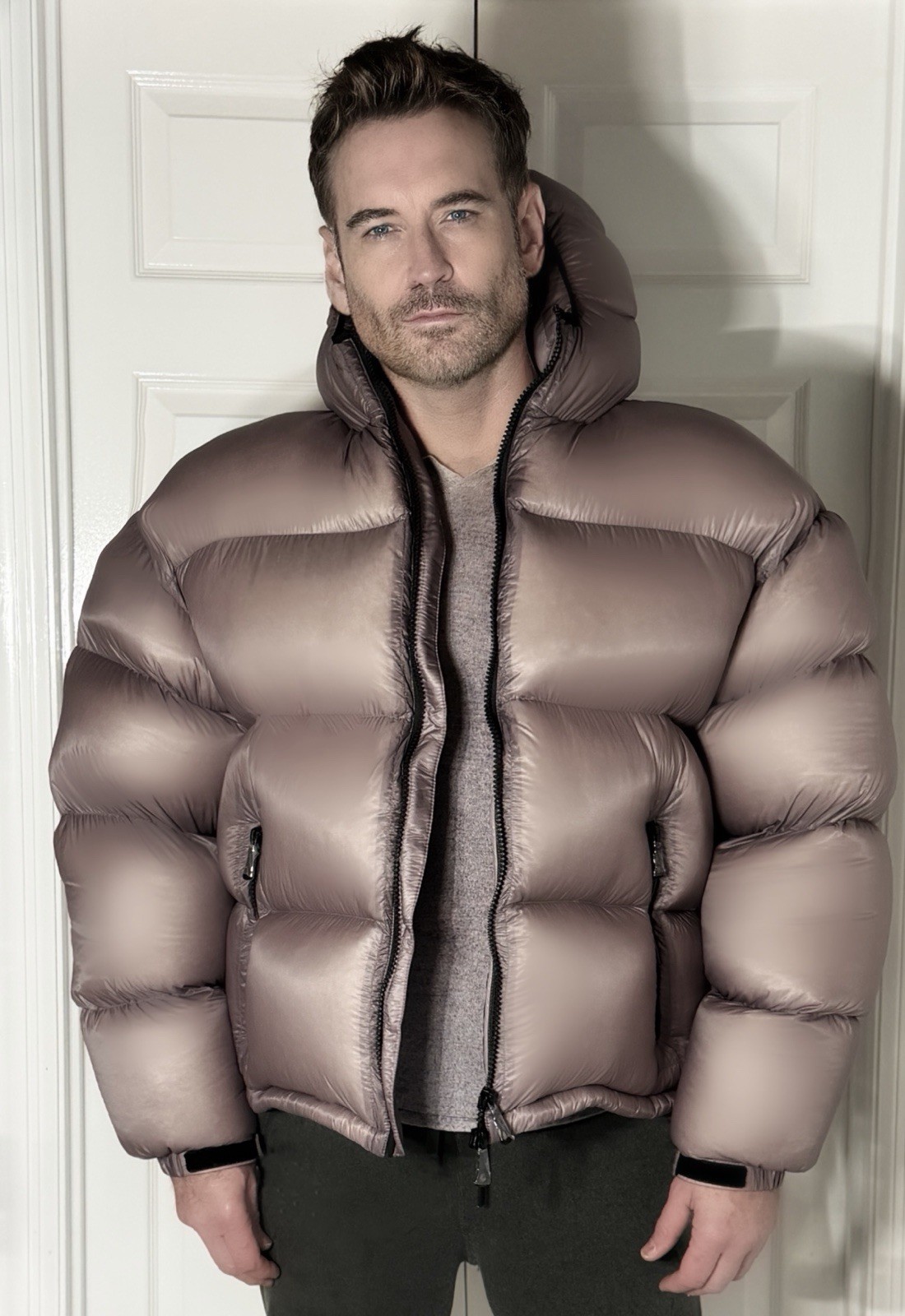 NWT MEN’S MKI MIYUKI ZOKU OVERSTUFFED DOWN PUFFER JACKET LILAC
