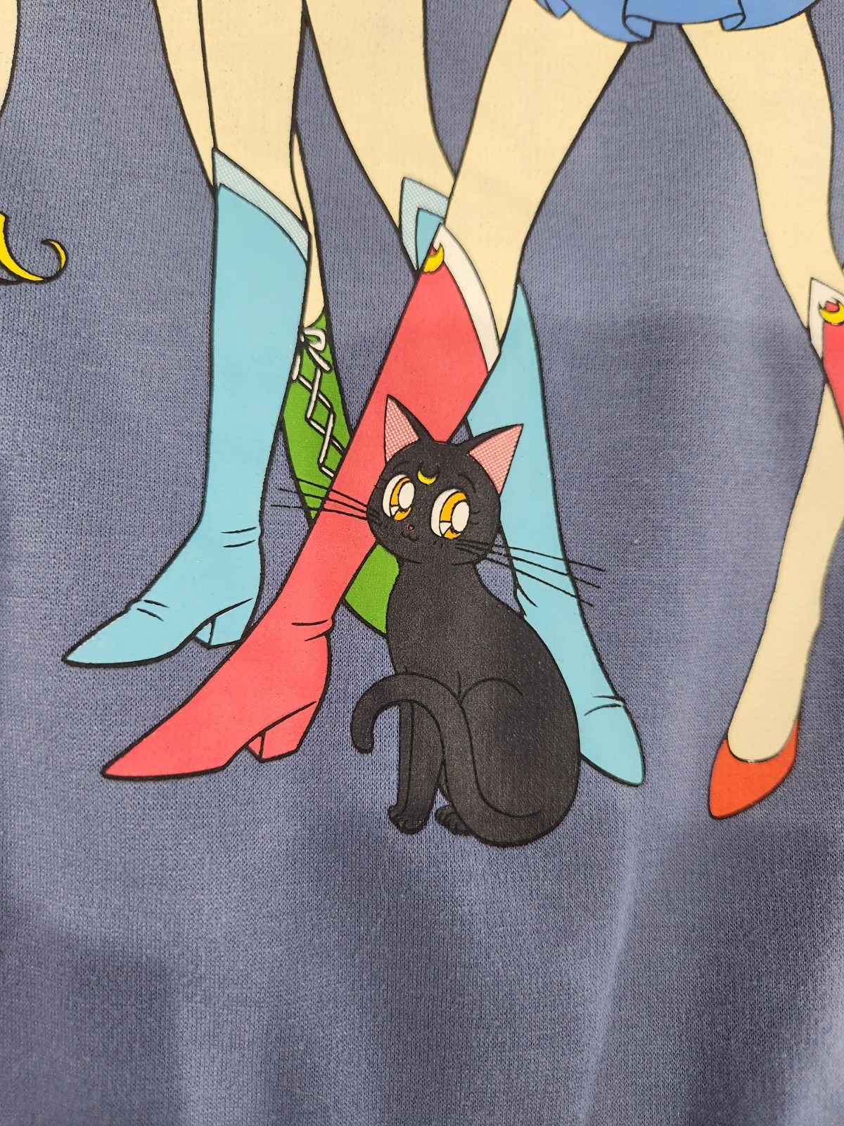 Sailor Moon Women’s Size S Graphic Print Pullover Sweatshirt Crew Neck Anime Top