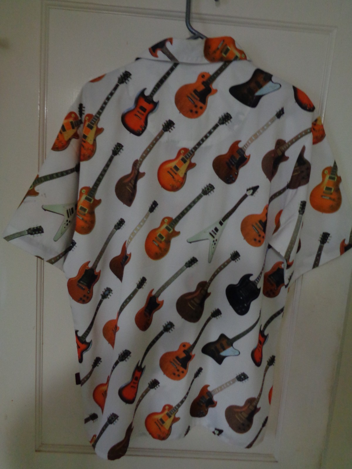 Gibson Guitars Short Sleeve Shirt Tour Wear Size M Les Paul SG Flying V Musician