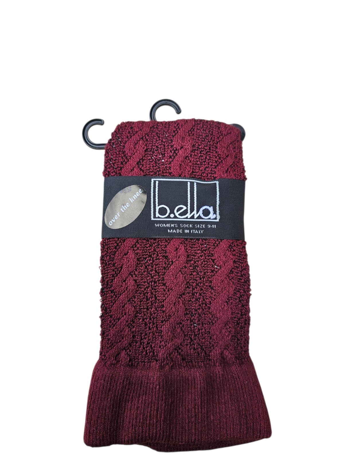 Italian 75% Cotton Tights Size 9-11 Burgundy B.ella Trista #5416