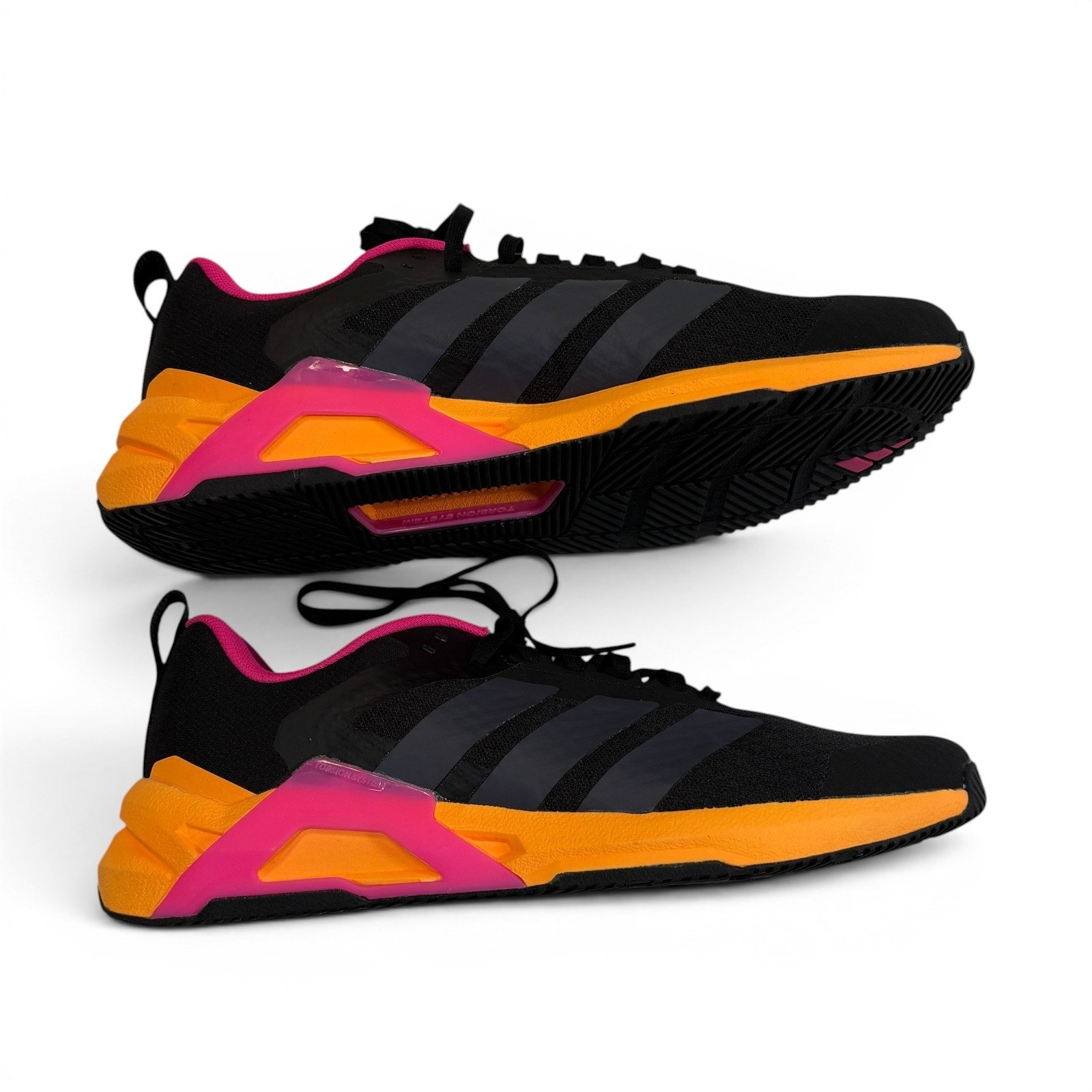 Adidas Mens Dropset Control Training Shoes Black Orange Pink KJ4207 Size 9.5 NEW