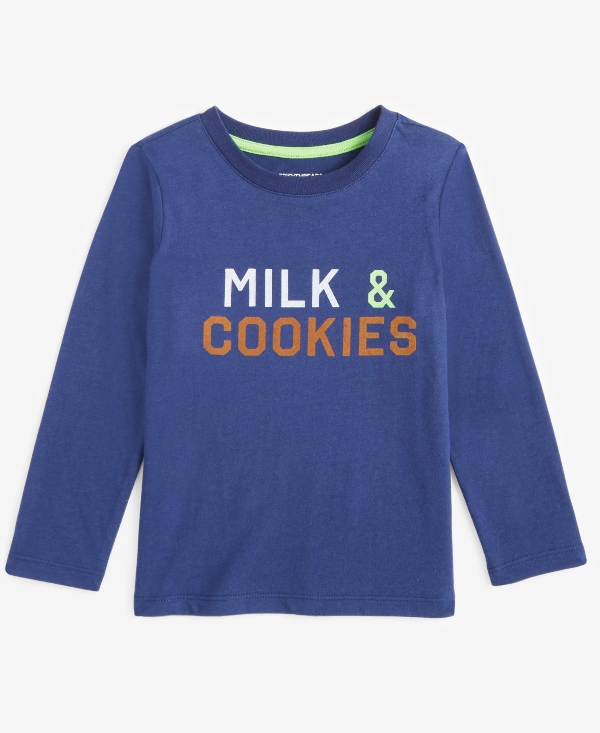 Epic Threads Toddler Boys Milk & Cookies Long-Sleeve T-Shirt – 3T