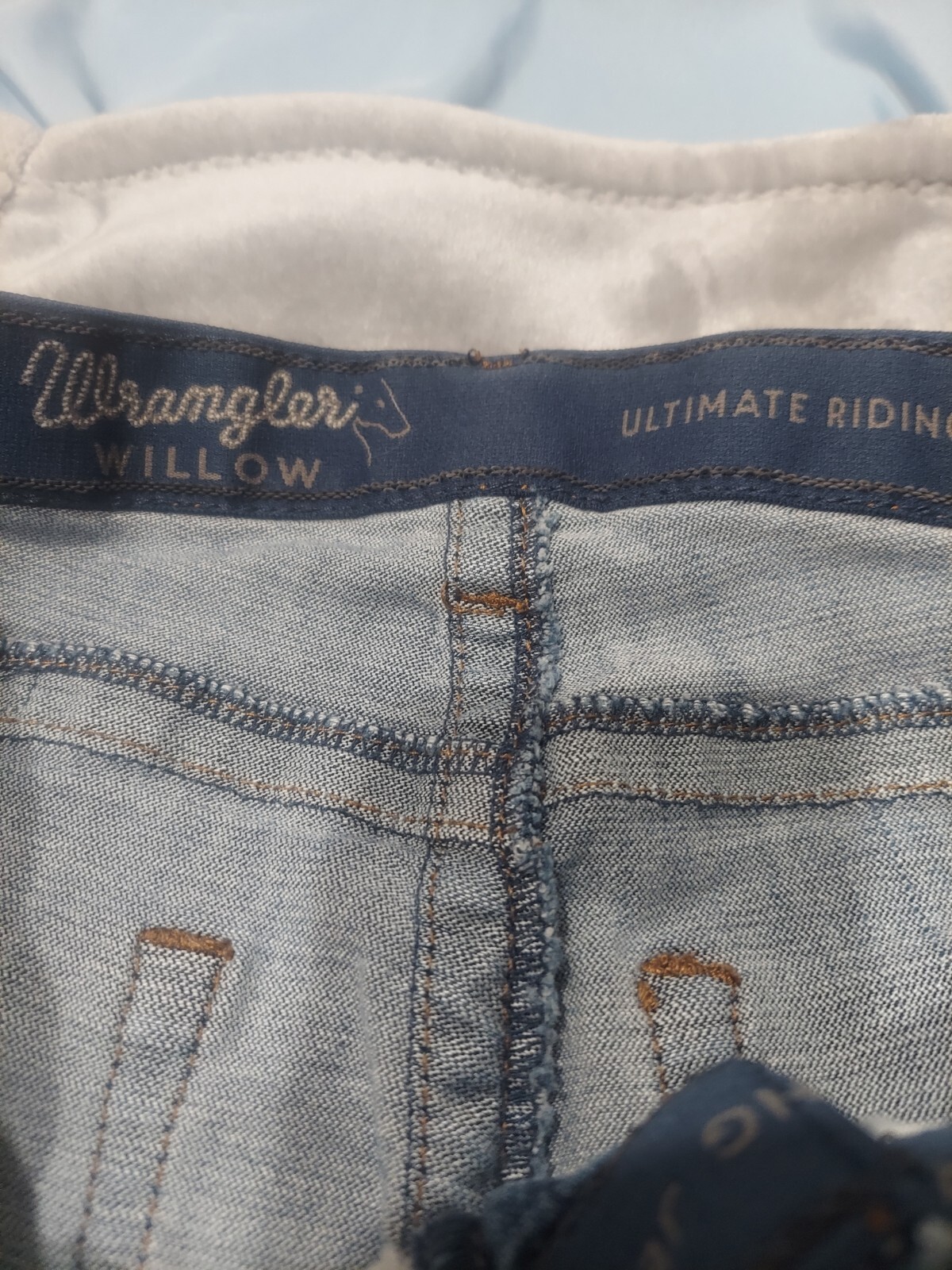 Women’s Wrangler 7 X 34 Willow Casual Jeans Blue Wide Leg Pants