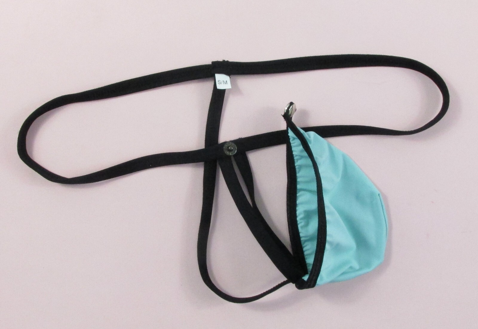 K226 G2262 Mens Sexy String Thong Pouch Snap Closure Open Soft Smooth Silky