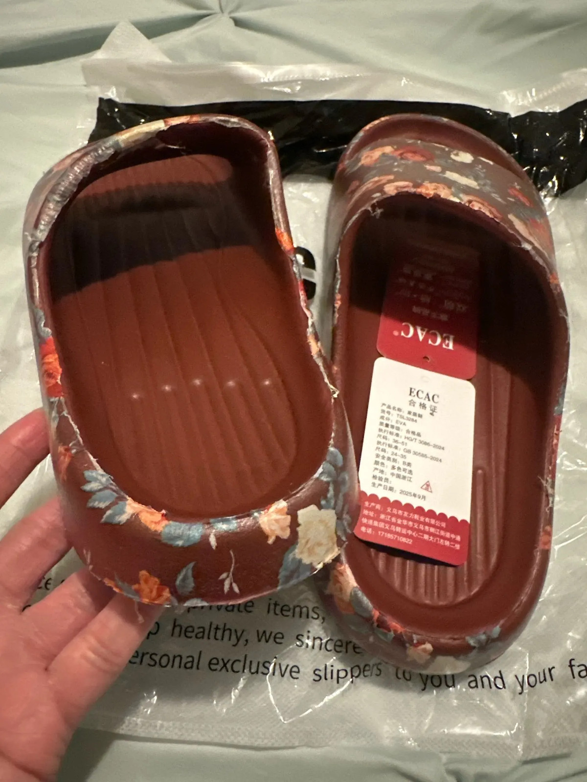 Cloud Slippers Floral Slide Sandals EVA Soft Indoor Outdoor Unisex Shoes