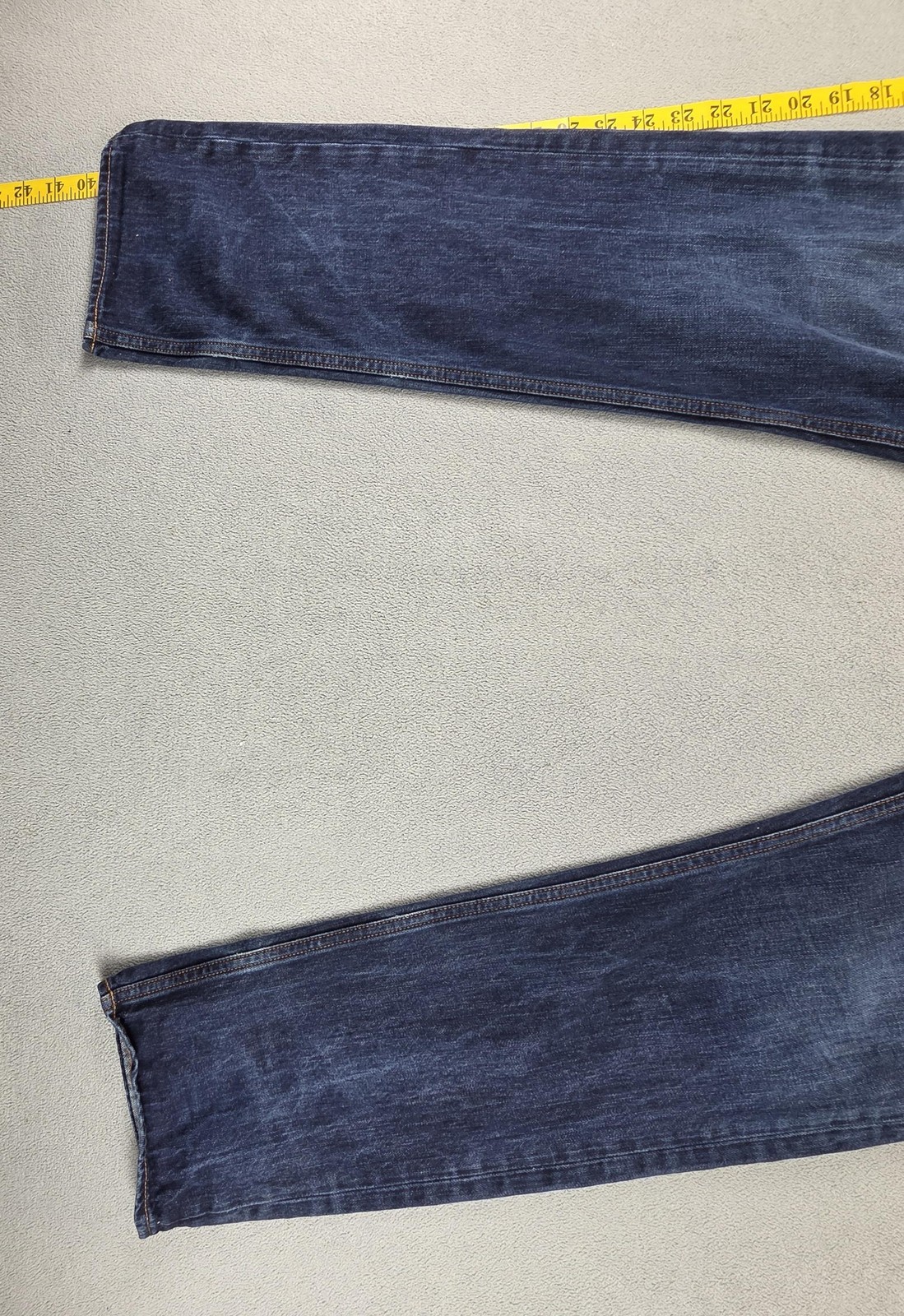 Stone Island Jeans Mens Blue RE-T Medium Wash Slim Button Fly Fits 32×32