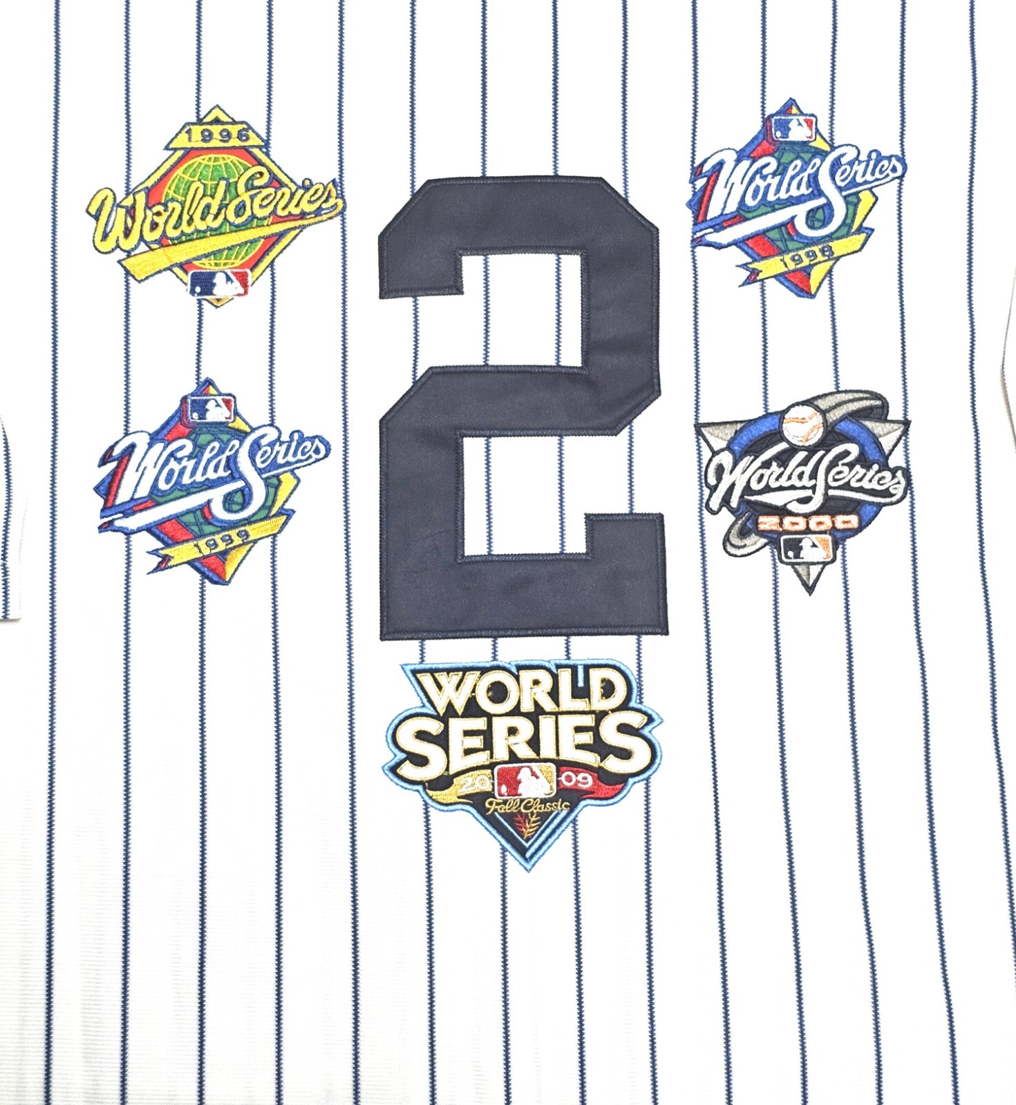 Derek Jeter New York Yankees 5 World Series Men’s Baseball Jersey