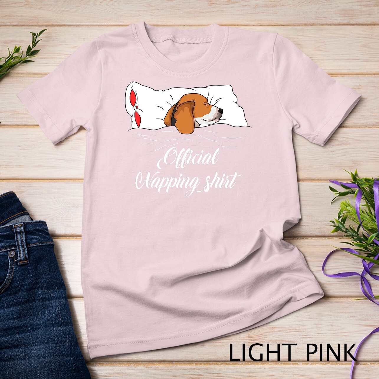 Sleeping Beagle Pyjamas Dog Lover Gift Official Napping Unisex T-shirt