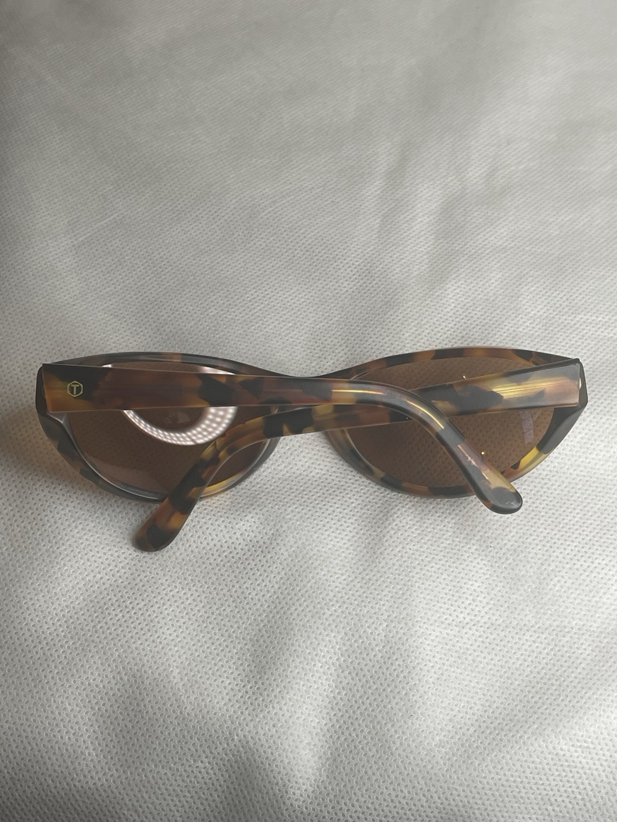 VTG Torque Hand Made Polarized Sunglasses Tortoise Wrap Brown Lens P-9906 125mm