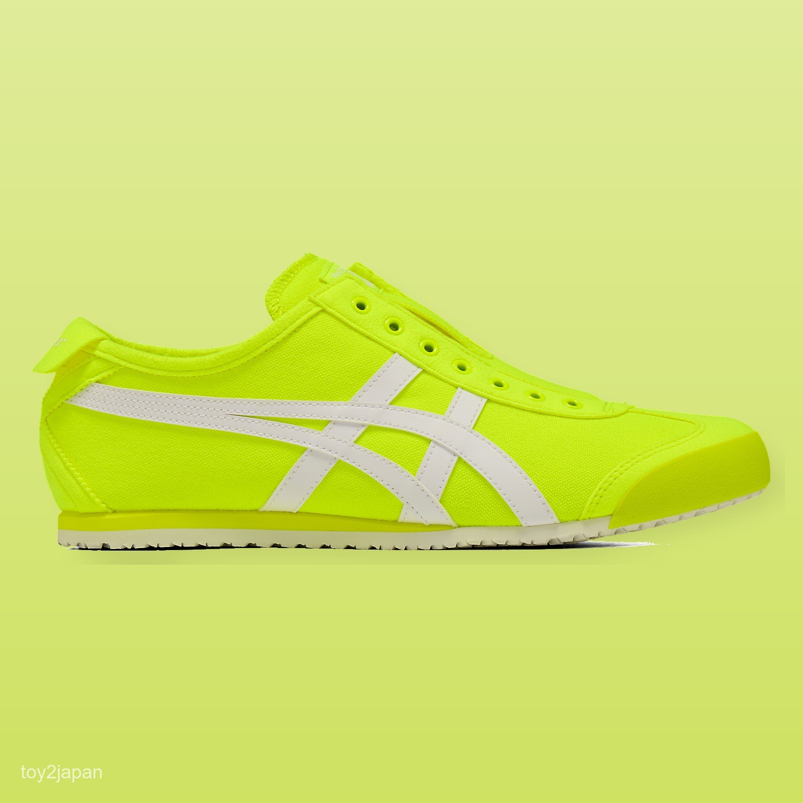 Onitsuka Tiger MEXICO 66 SLIP-ON 1183A360-752 Safety Yellow White Men’s Size New